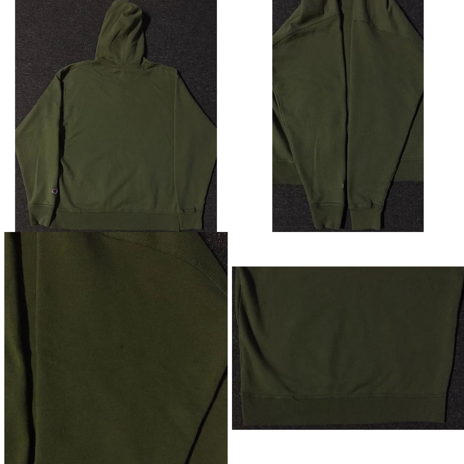 Champion Vtg Champion Hoodie L Green Distressed Faded Basic 90s School Surf Skate Track & Field Grunge USA Baseball Football Retro Punk Baroque? Size US L / EU 52-54 / 3 - 8 Thumbnail