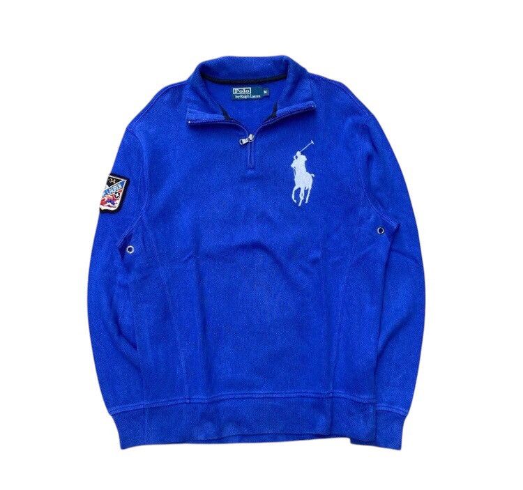 Polo Ralph Lauren × Ralph Lauren Vintage Halfzip Polo Ralph Lauren Big Logo Chief Keef Size US M / EU 48-50 / 2 - 1 Thumbnail