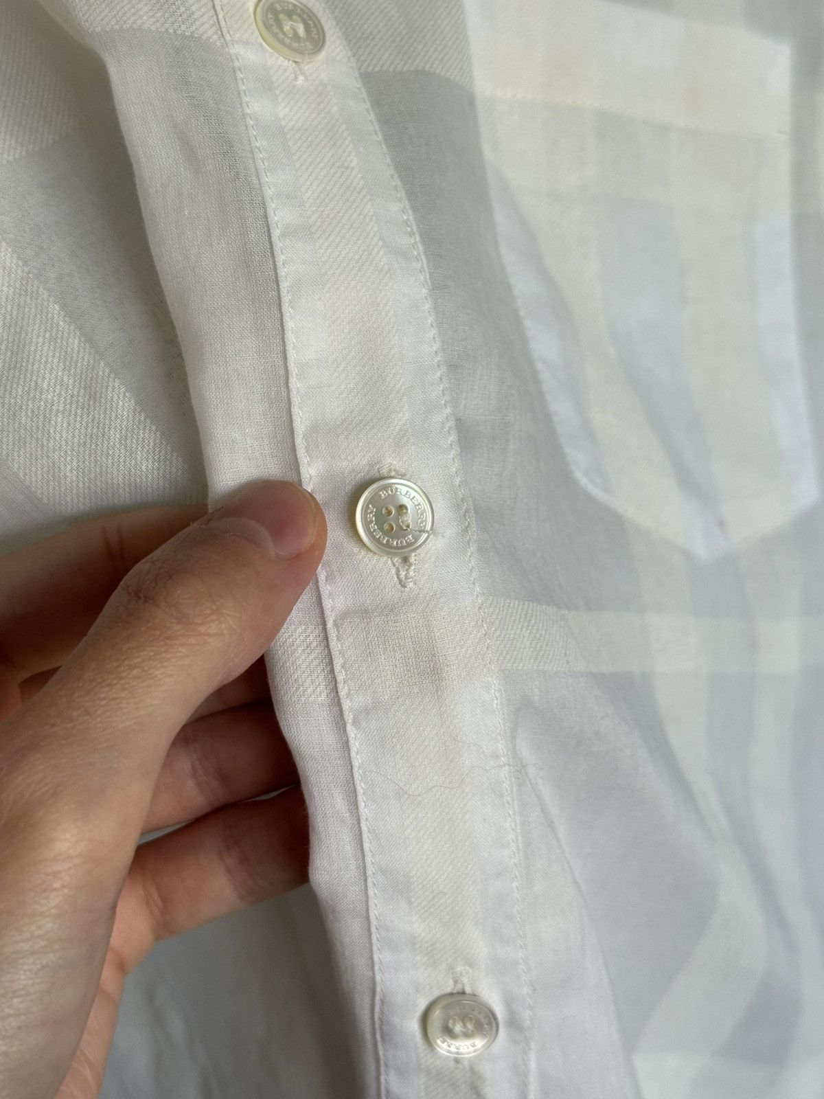 Burberry Burberry light checked cotton shirt Size XL / US 12-14 / IT 48-50 - 6 Thumbnail