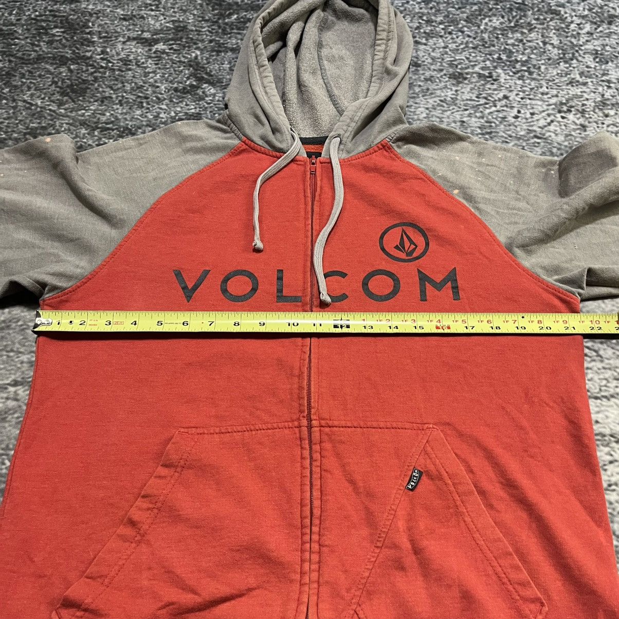 Volcom VINTAGE Y2K VOLCOM GRUNGE SKATER LOGO ZIP UP HOODIE LARGE Size US L / EU 52-54 / 3 - 15 Thumbnail