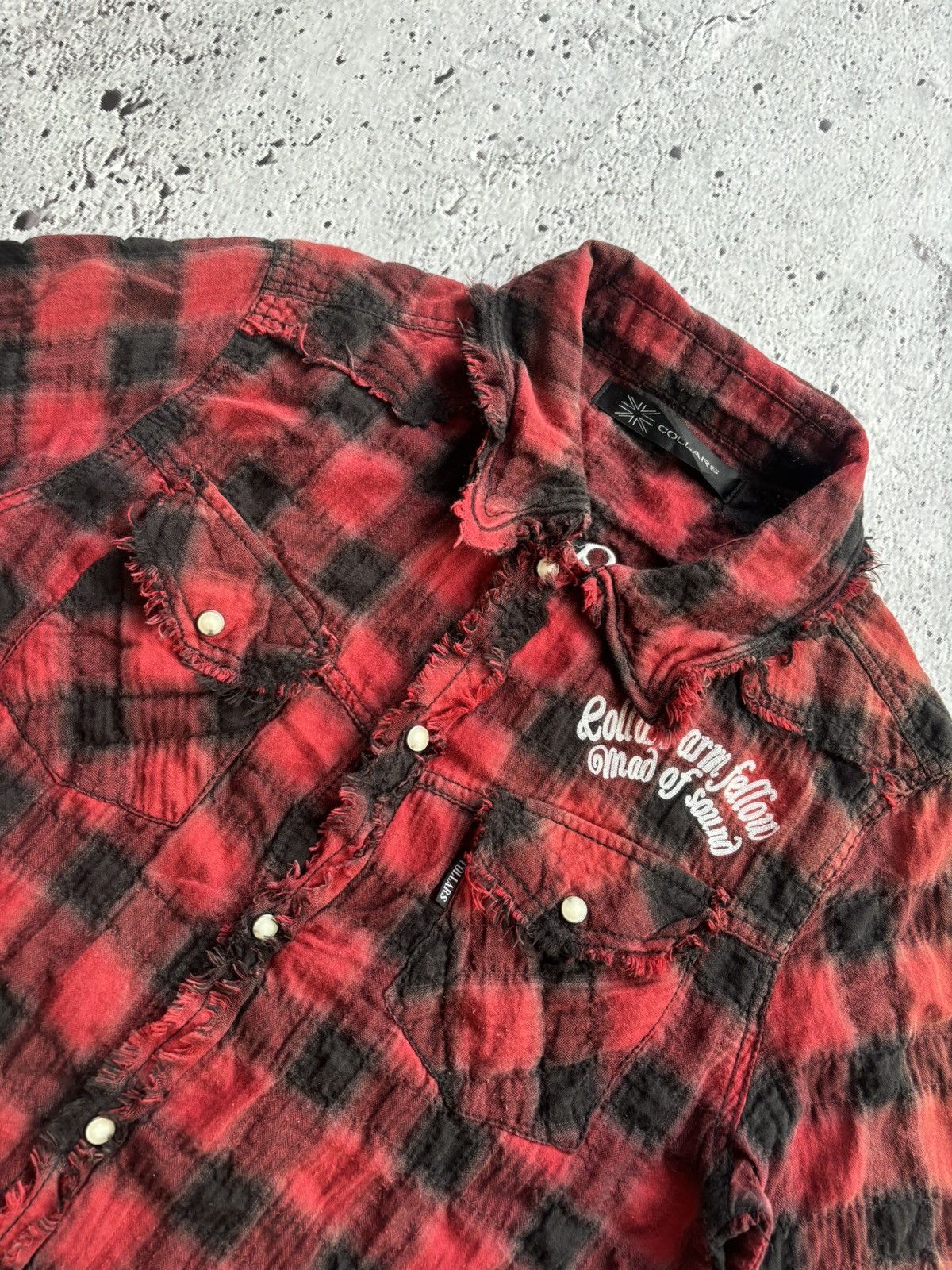 Tornado Mart Y2k collars distressed punk style shirt Size US M / EU 48-50 / 2 - 5 Thumbnail