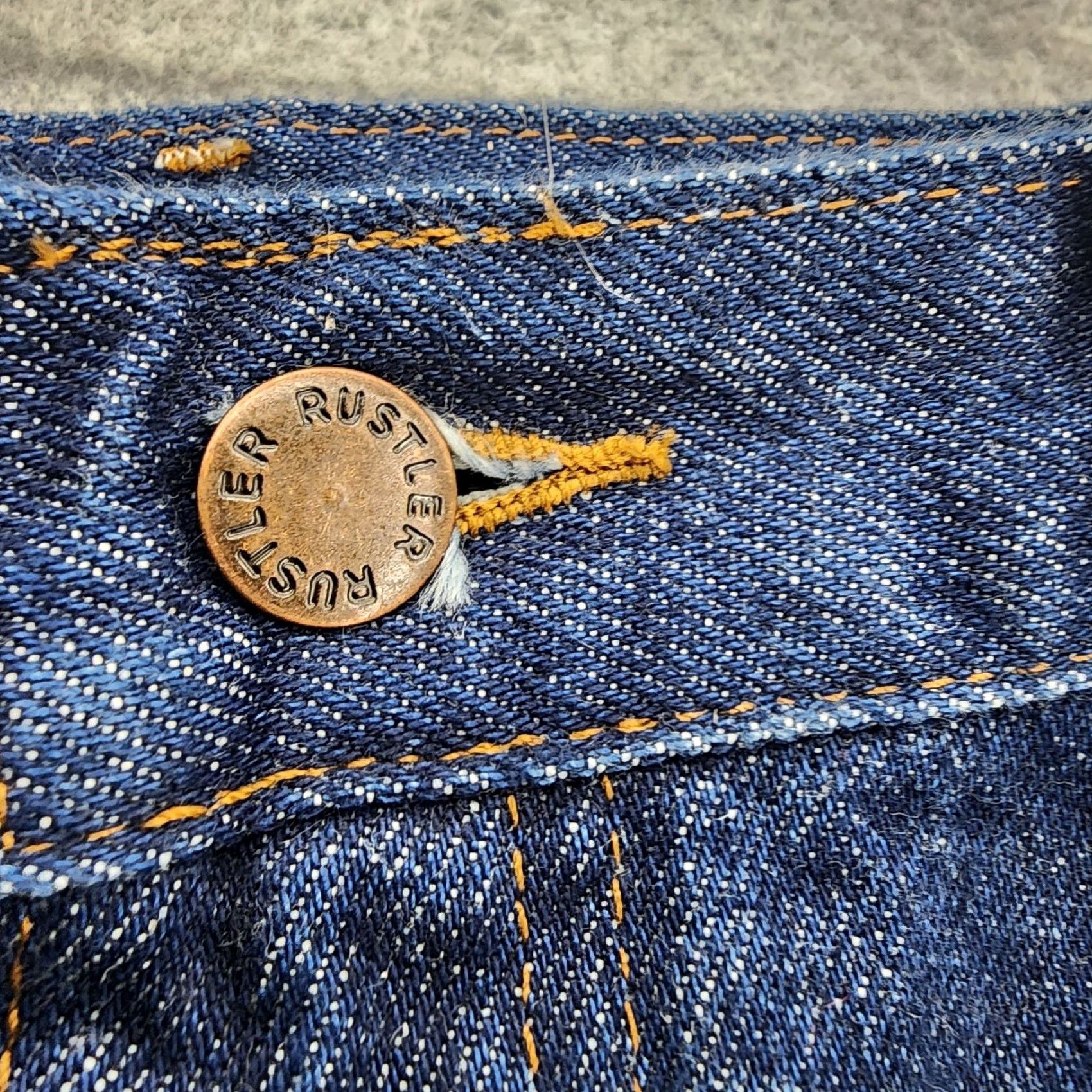 Vintage VINTAGE Rustler Jeans Shirt? (Note: Original title context required). Size US 36 / EU 52 - 4 Thumbnail