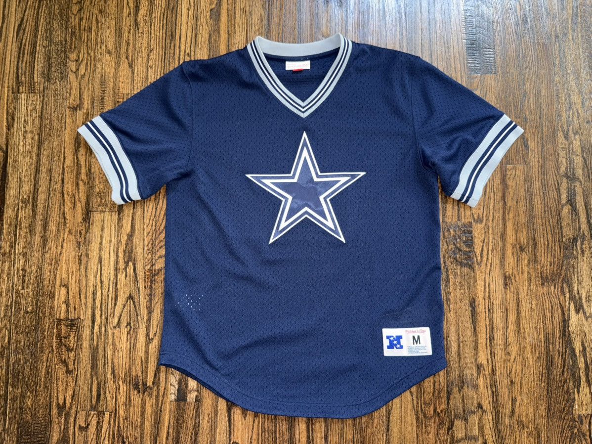 Mitchell & Ness Dallas Cowboys Mitchell And Ness Mesh V-Neck Jersey Medium Size US M / EU 48-50 / 2 - 1 Thumbnail
