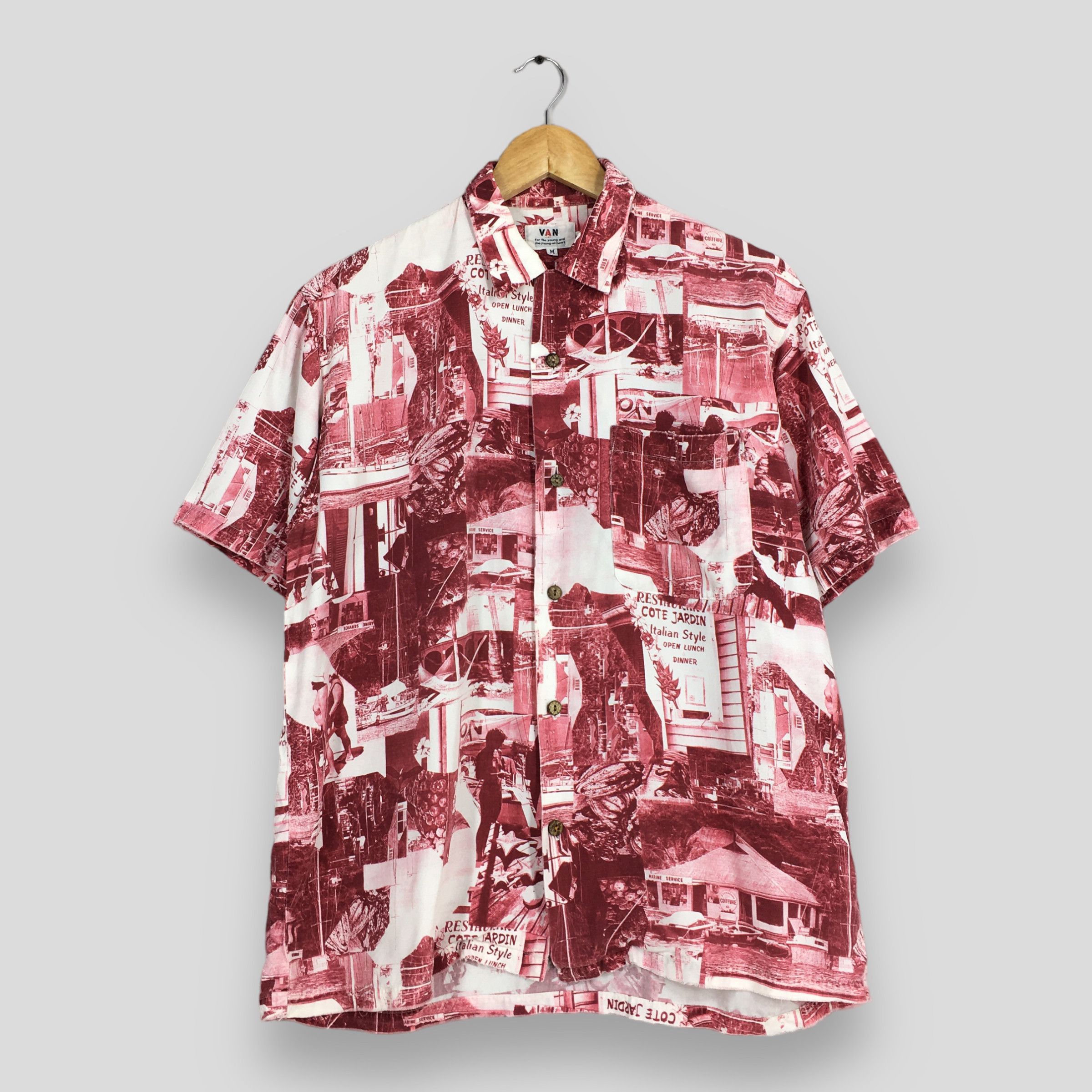 Vintage Vintage 80s Van Jac Japan Hawaiian Hula Girl Shirt Medium Size US M / EU 48-50 / 2 - 1 Thumbnail