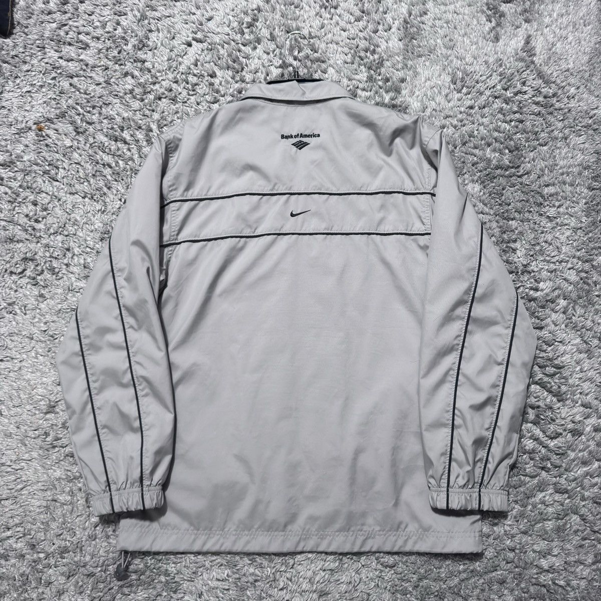 Nike × Vintage Vintage Nike Windbreaker Track Jacket Grey Swoosh 90s Y2K Size US M / EU 48-50 / 2 - 8 Thumbnail