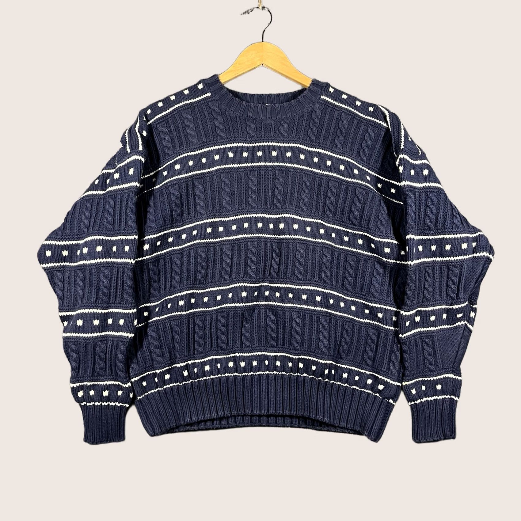Gap VINTAGE Gap Sweater Mens XL Crew Neck Heavyweight Knit Pullover Blue 90s University USA Size US XL / EU 56 / 4 - 1 Thumbnail