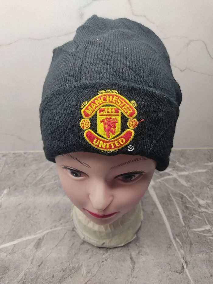 Vintage Manchester United Beanie Snowcap Size ONE SIZE - 3 Thumbnail
