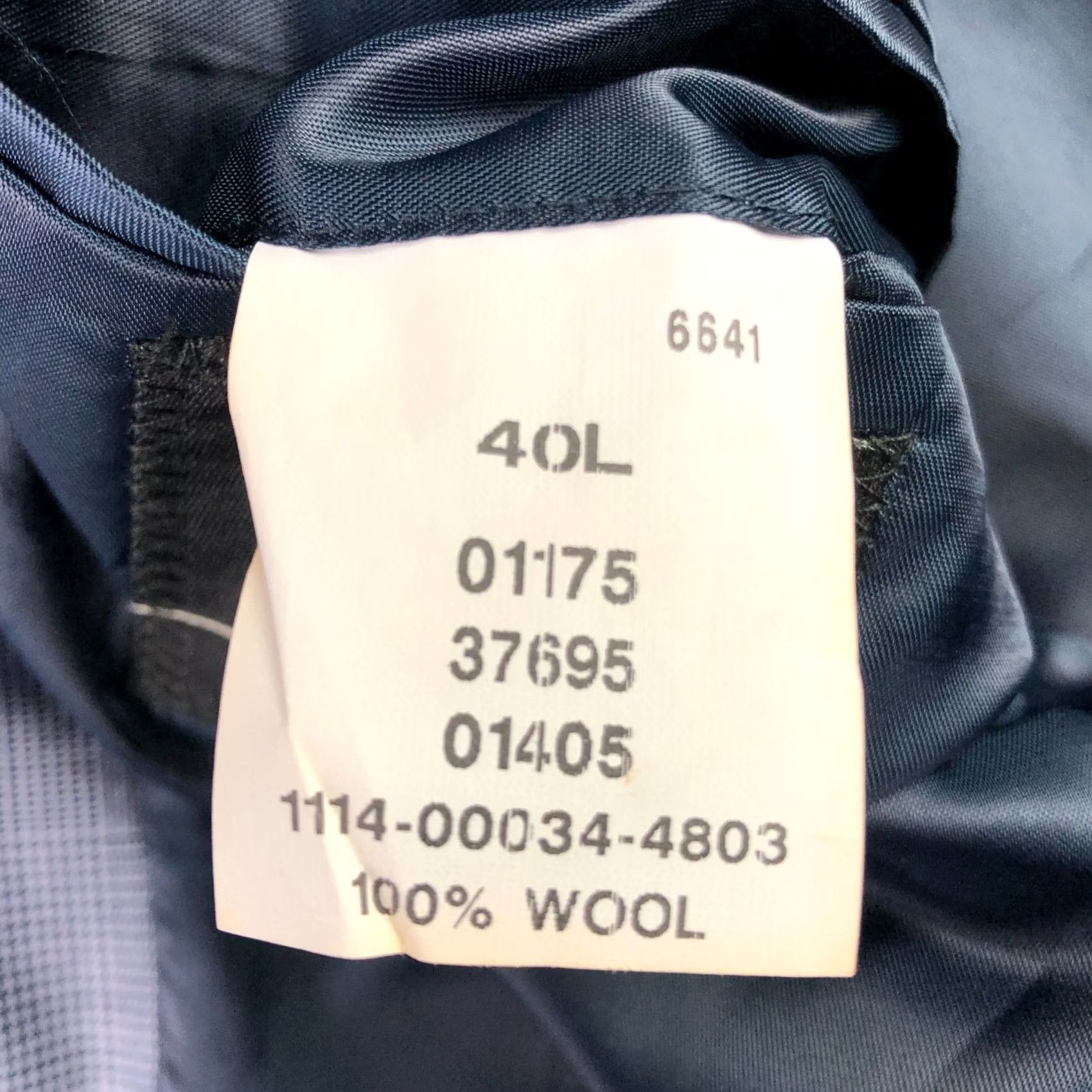 Jos. A. Bank Jos A Bank Men's Wool 2-Button Suit Blue Glen Plaid 40 Long | 34x28 Suit Mens Wool Glen Plaid Blue 2-Button Size 34R - 4 Thumbnail