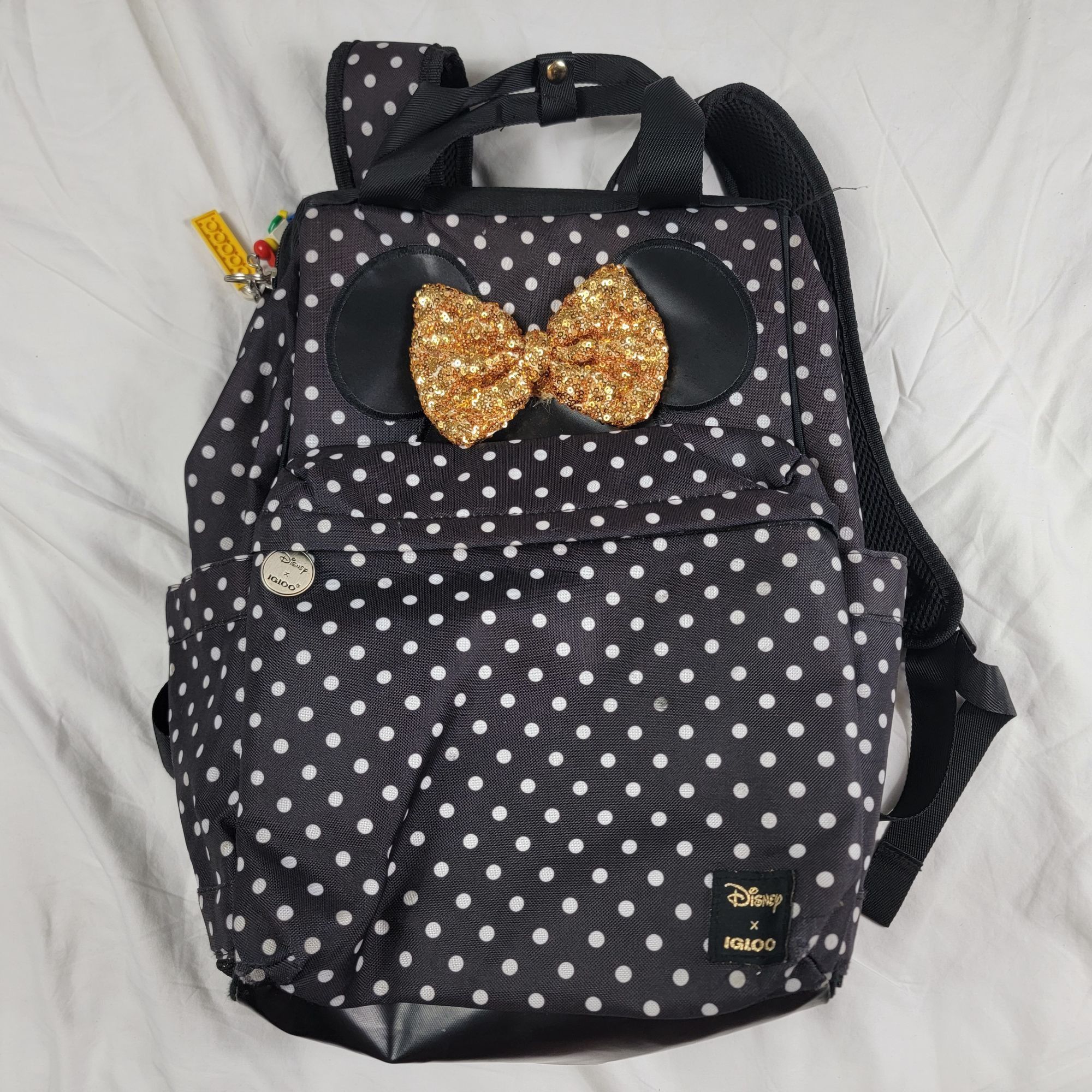 Disney Disney X Igloo Polka Dot Cooler Backpack Glitter Bow I Love Size ONE SIZE - 1 Thumbnail