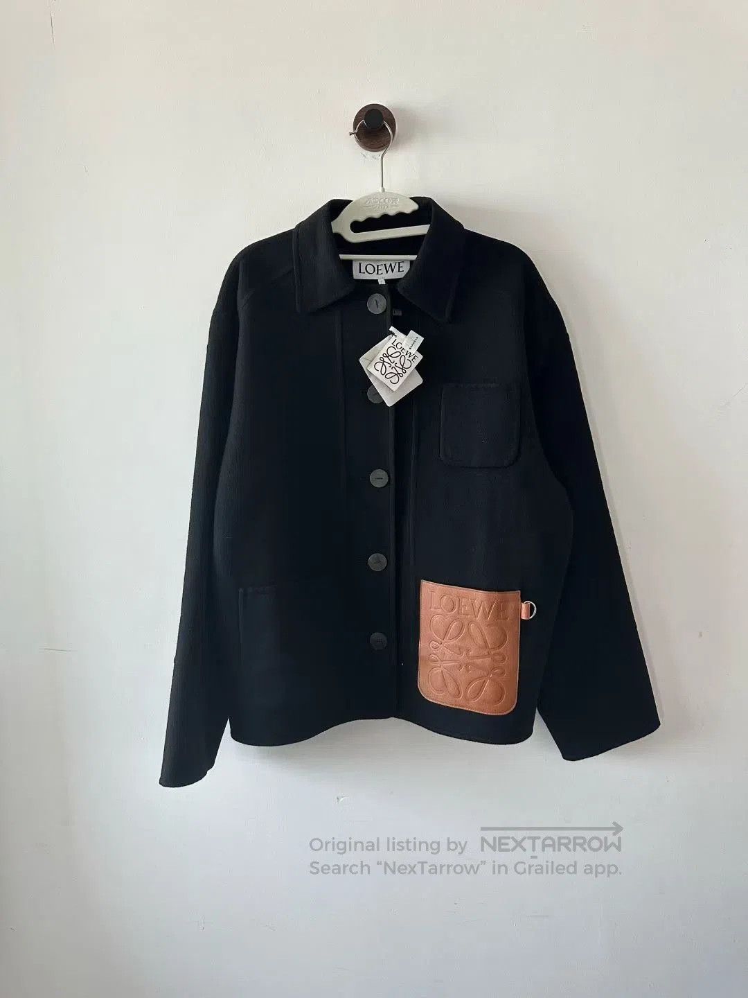 Loewe Loewe Wool Leather Label Coat. Size S / US 4 / IT 40 - 1 Thumbnail