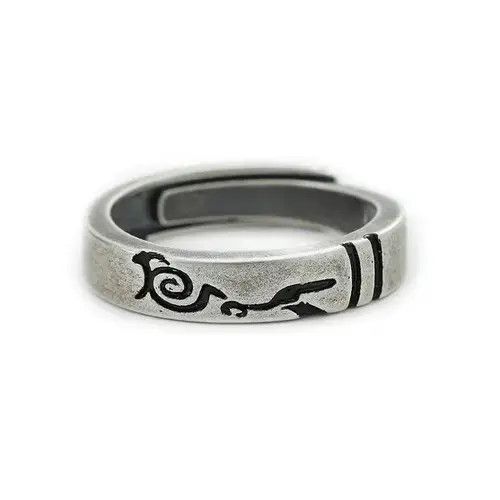 High Sport × Ring Of Fire Vintage Adjustable Retro S925 Male Index Finger Ring Size ONE SIZE - 3 Thumbnail