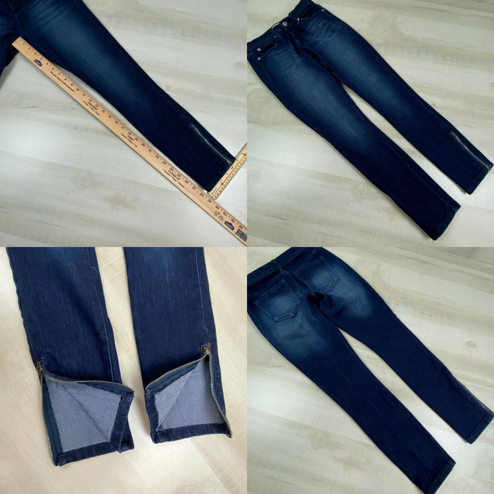 Forever 21 Forever 21 Womens Skinny Jeans Blue 25x28 Low Rise Stretch Cotton Blend Regular Size 42" / US 20 - 8 Thumbnail