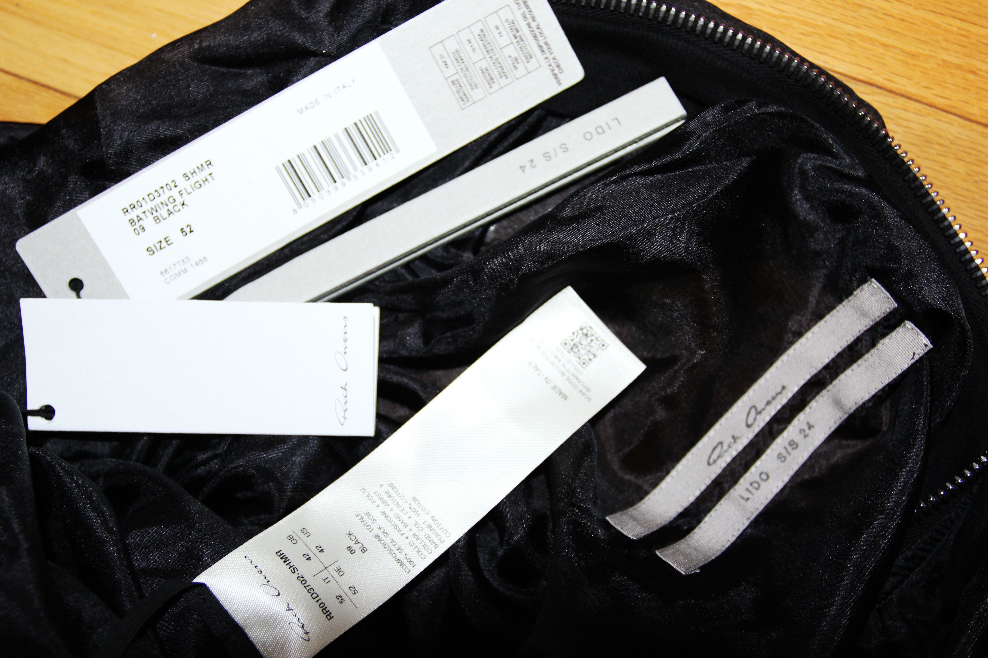 Rick Owens BNWT SS24 RICK OWENS "LIDO" BATWING FLIGHT JACKET 52 Size US L / EU 52-54 / 3 - 8 Thumbnail
