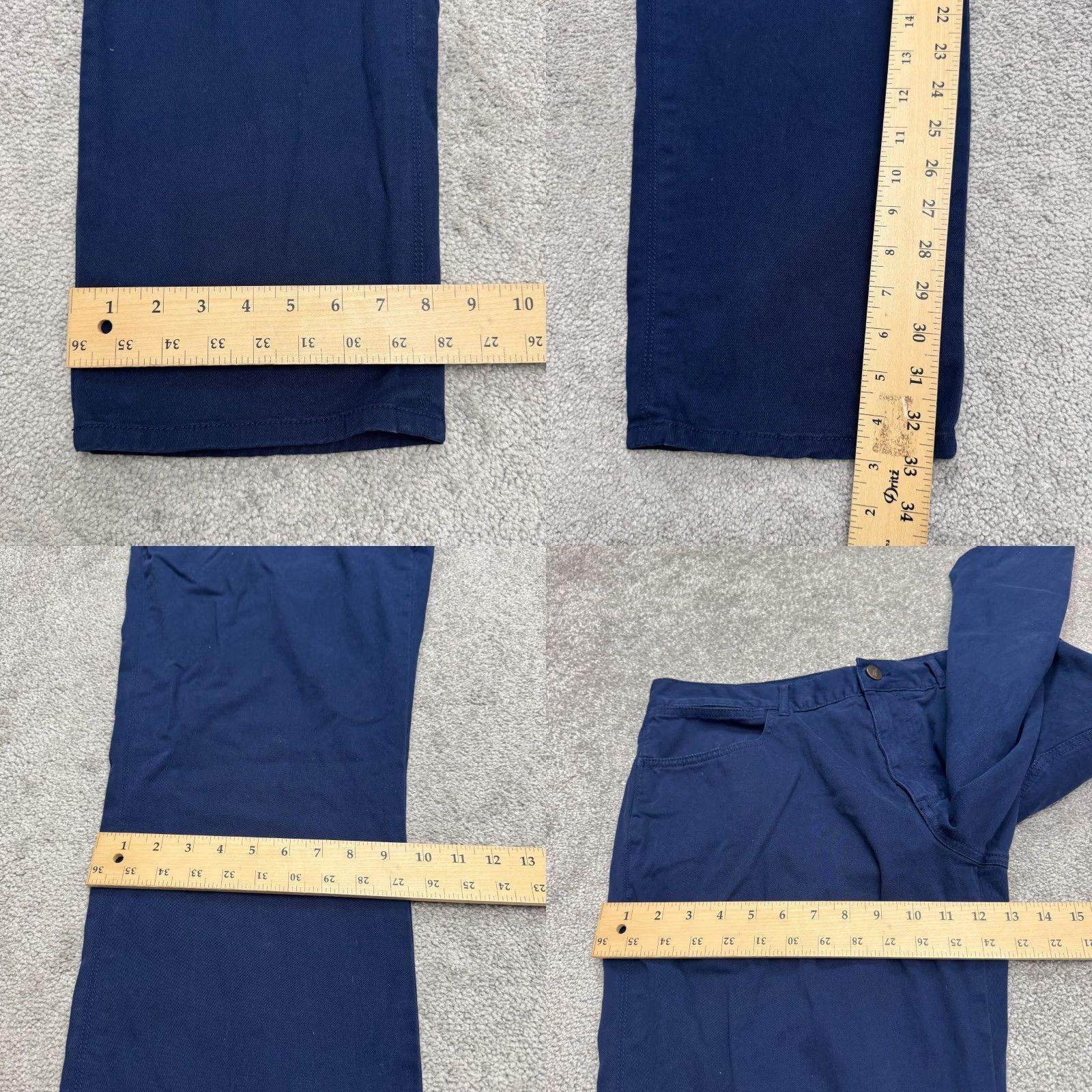 johnnie-O johnnie-O Chino Pants Mens 36x34 Blue Straight Pants Cotton Size US 36 / EU 52 - 8 Thumbnail