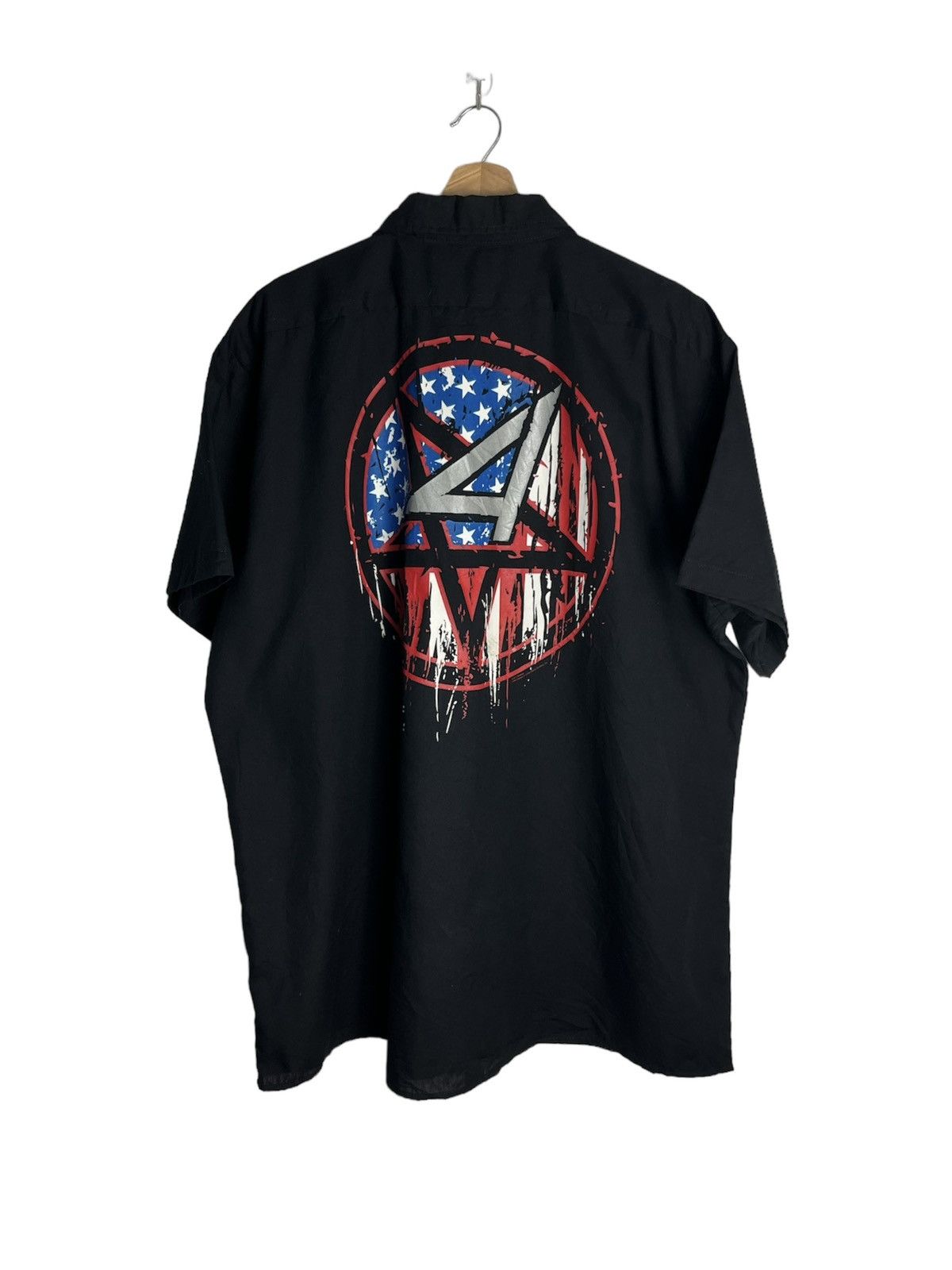 Band Tees Anthrax Dickies Workshirt Rock Band Tour Tee Black Size US XL / EU 56 / 4 - 1 Thumbnail