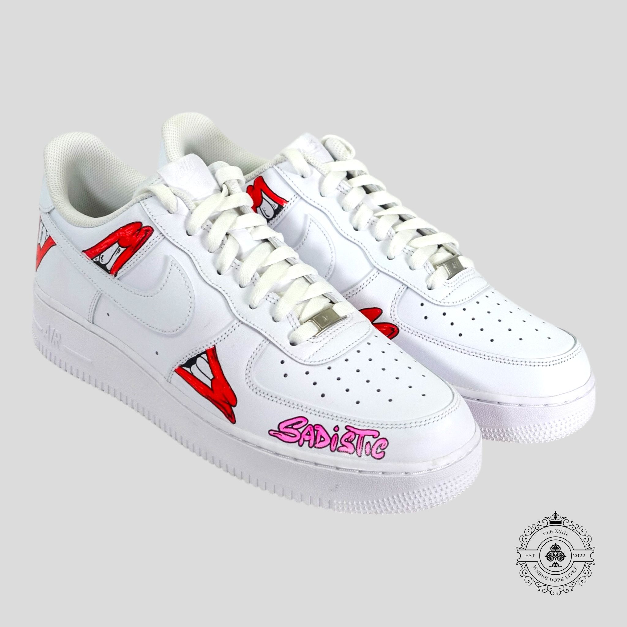Matty Boy 1-of-1 Matty Boy Sadistic Lips Air Force 1 Low Size US 12 / EU 45 - 1 Thumbnail