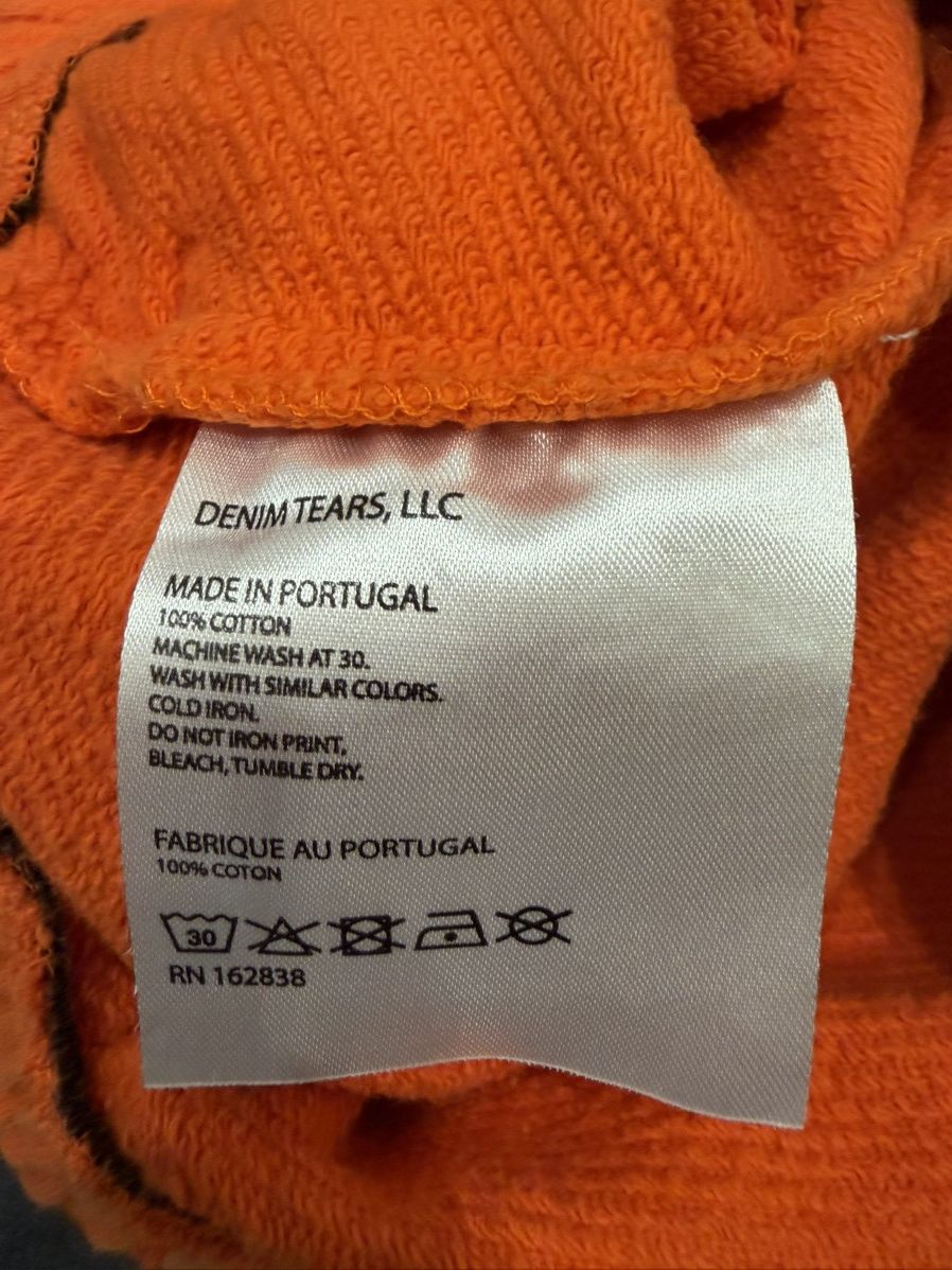 DENIM TEARS Tears Shorts "The Cotton Wreath" Orange Size US 28 / EU 44 - 5 Thumbnail