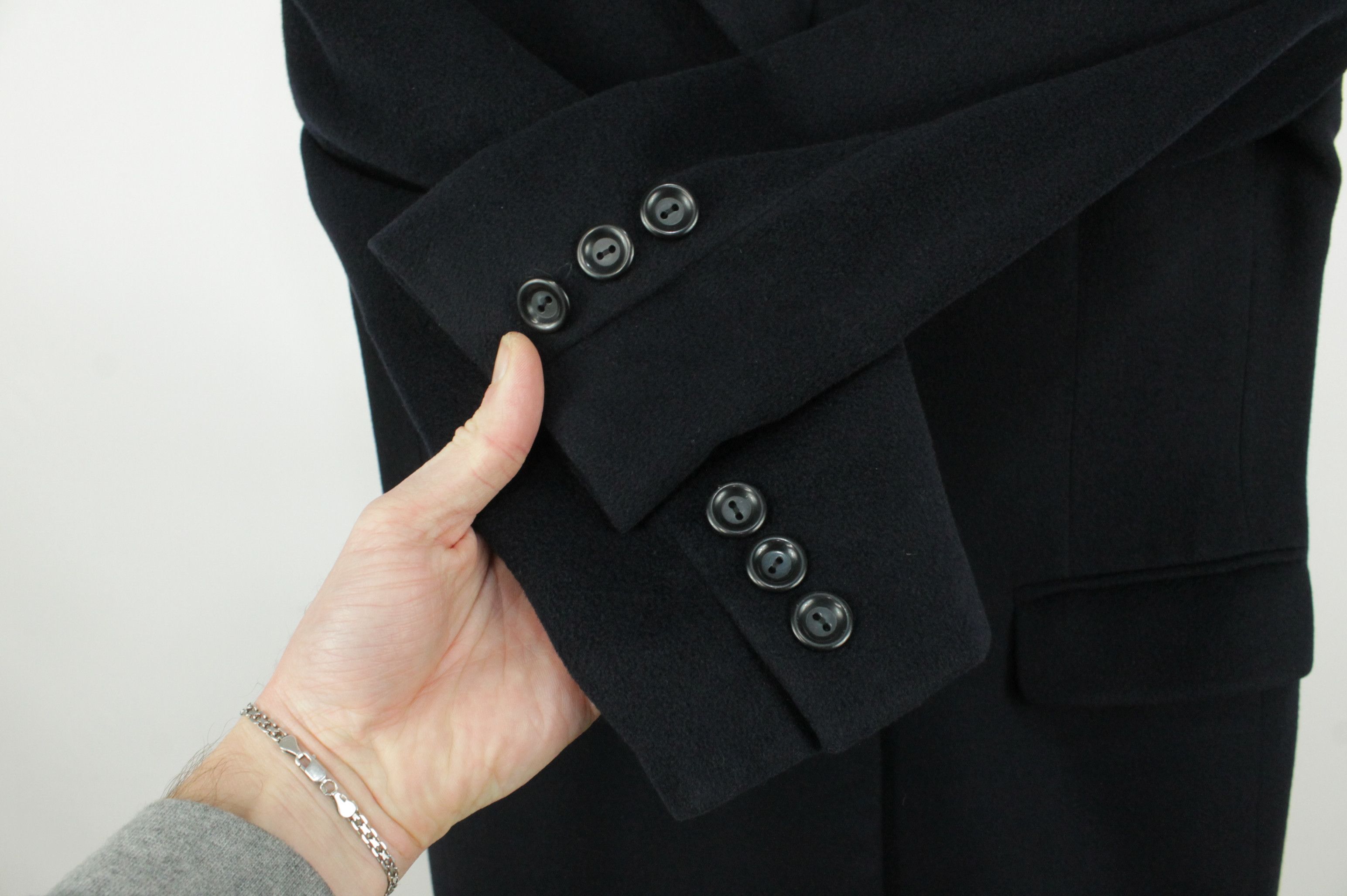 Bogner Vintage Bogner Navy Cashmere Coat Blazer Women's Size M / US 6-8 / IT 42-44 - 4 Thumbnail