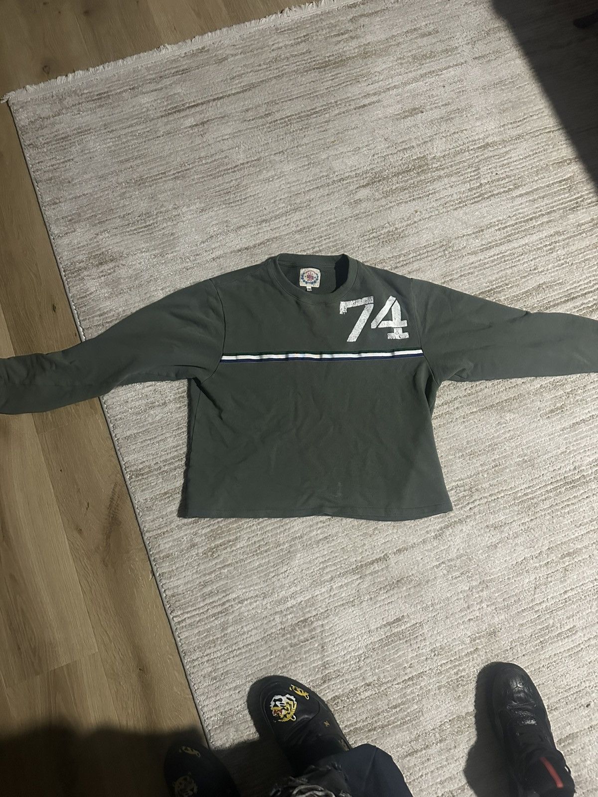 74iswar Green Long Sleeve T-Shirt