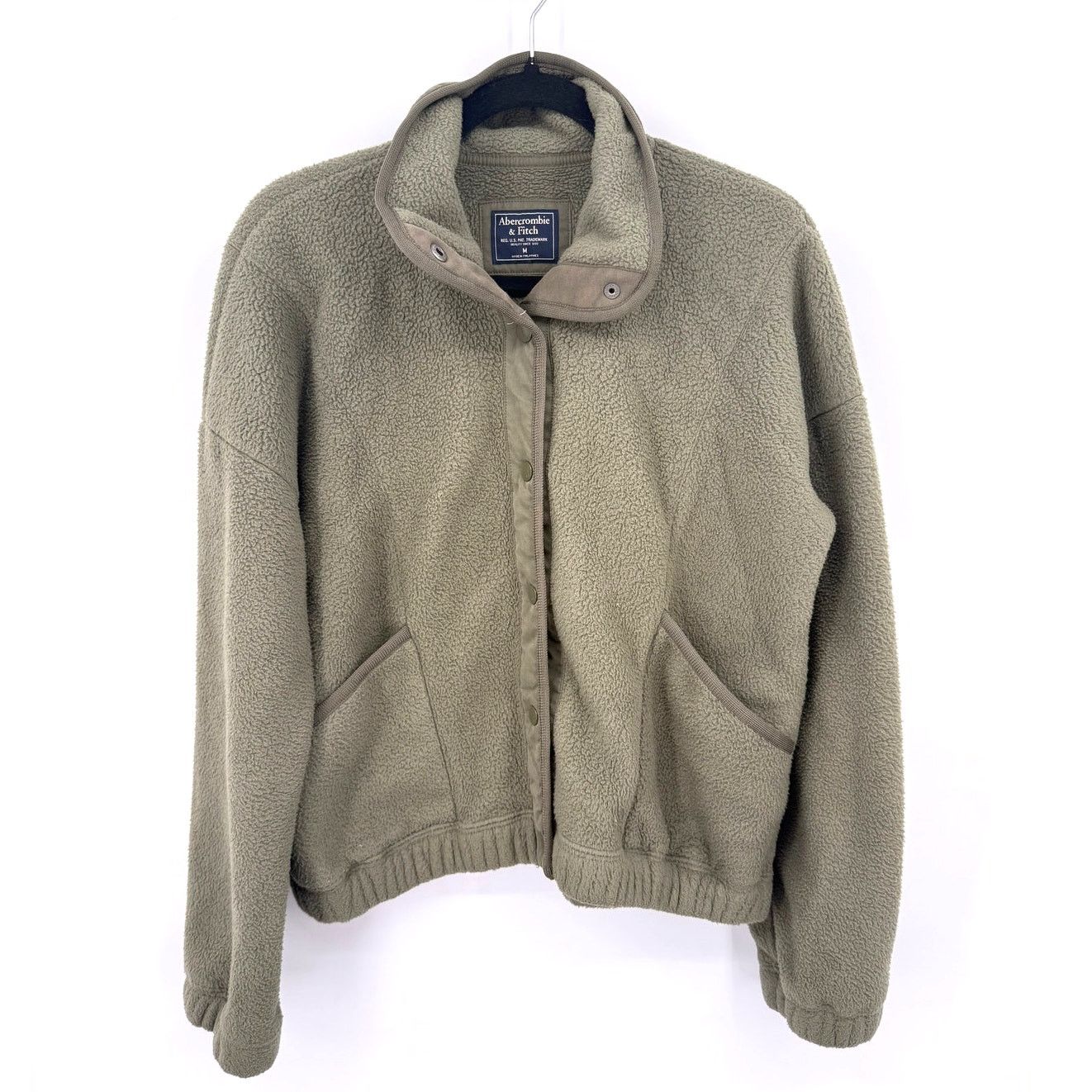 Abercrombie & Fitch Vintage Abercrombie & Fitch Fleece Jacket Olive Green Size M / US 6-8 / IT 42-44 - 1 Thumbnail
