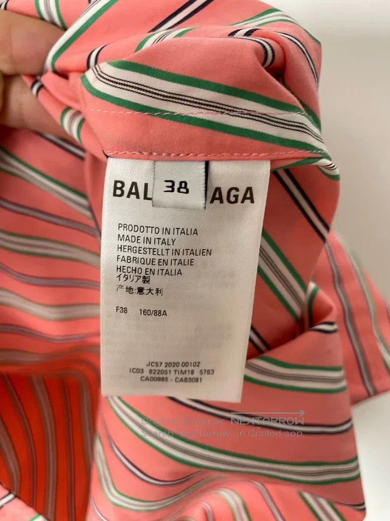 Balenciaga Balenciaga Striped Shirt Size XS / US 0-2 / IT 36-38 - 2 Thumbnail