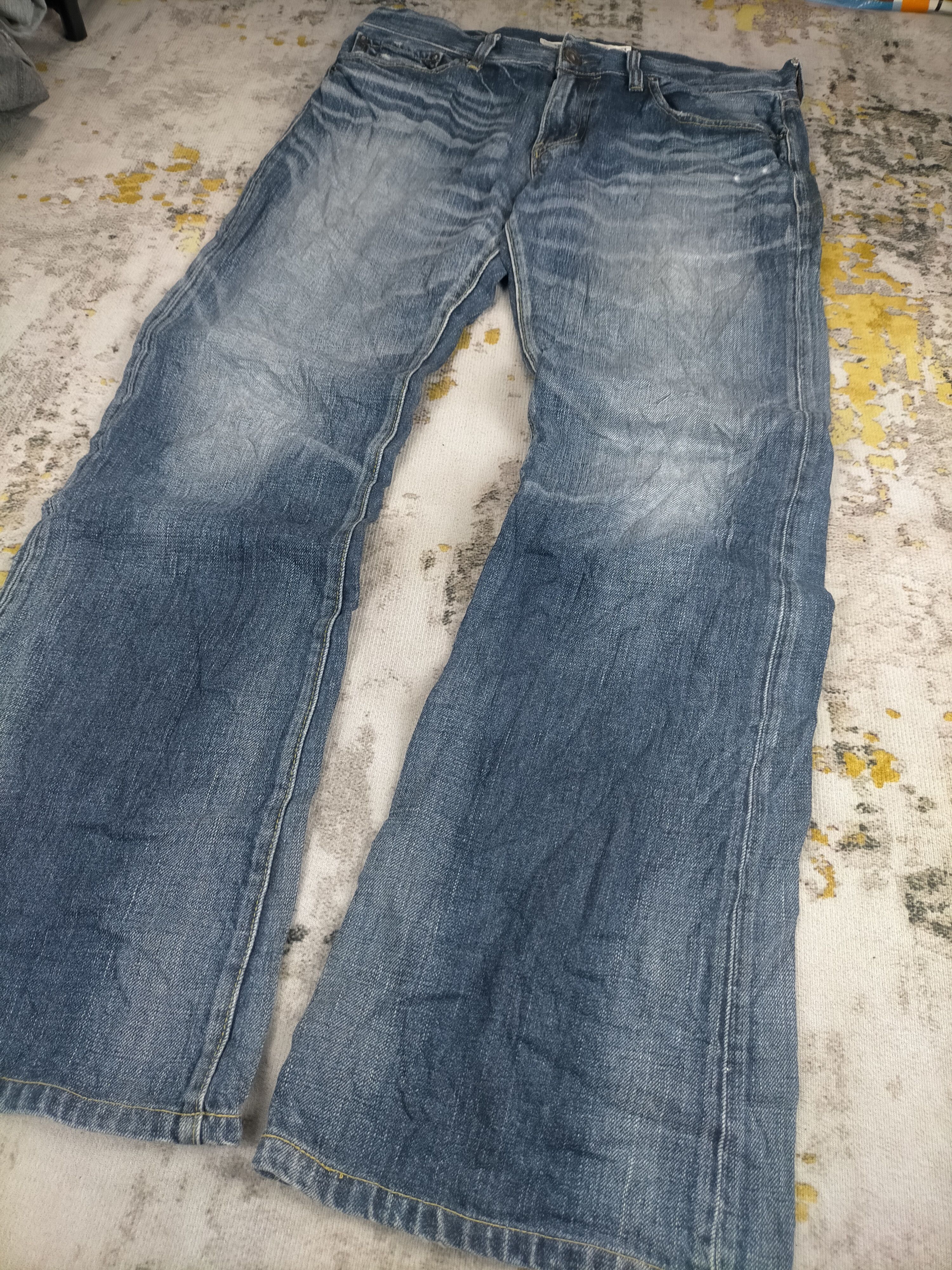 Tornado Mart 90s Flared Back Number Washed Jeans Size US 32 / EU 48 - 3 Thumbnail