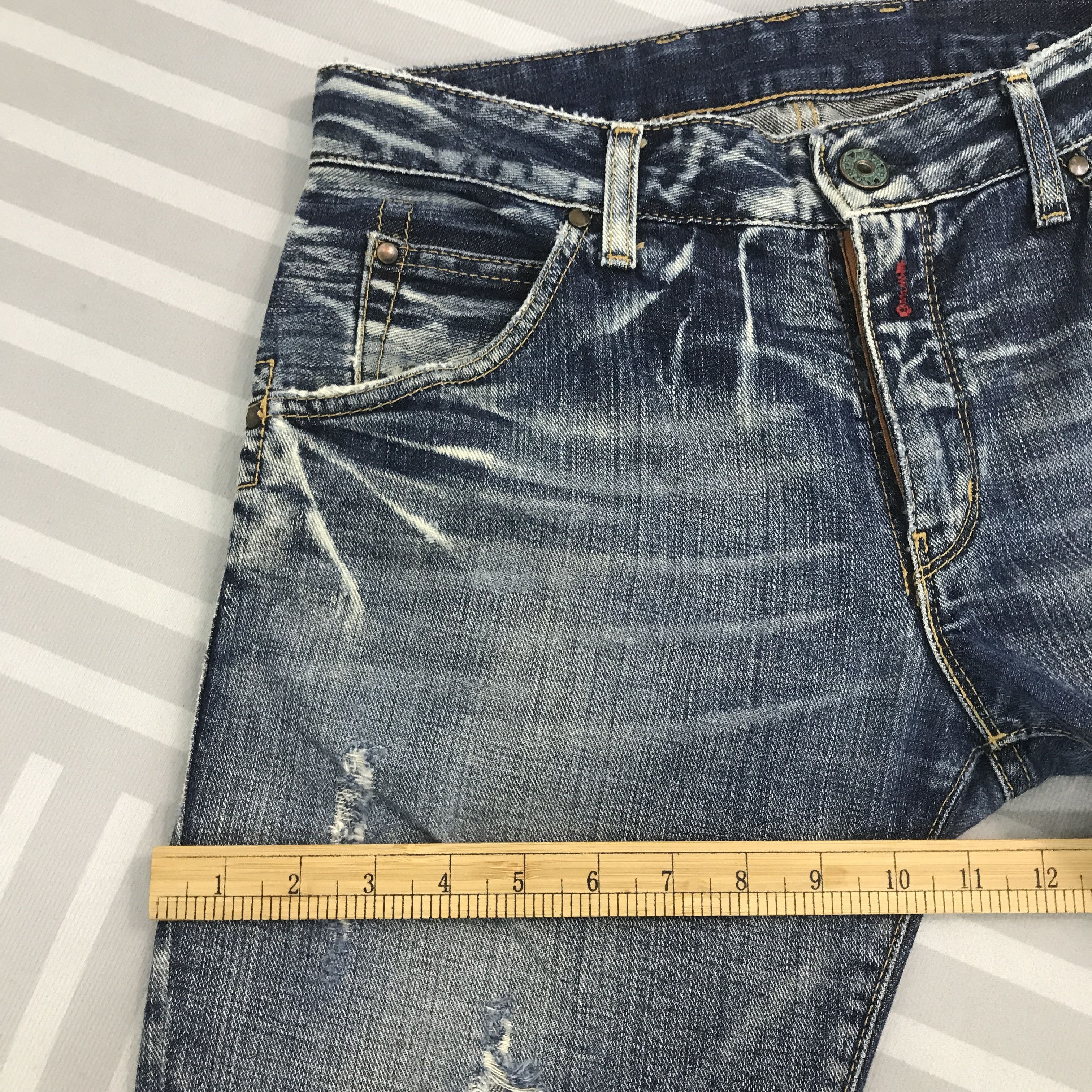 Replay × Vintage Flare Replay Distressed bootcut Denim pants Size US 28 / EU 44 - 10 Thumbnail