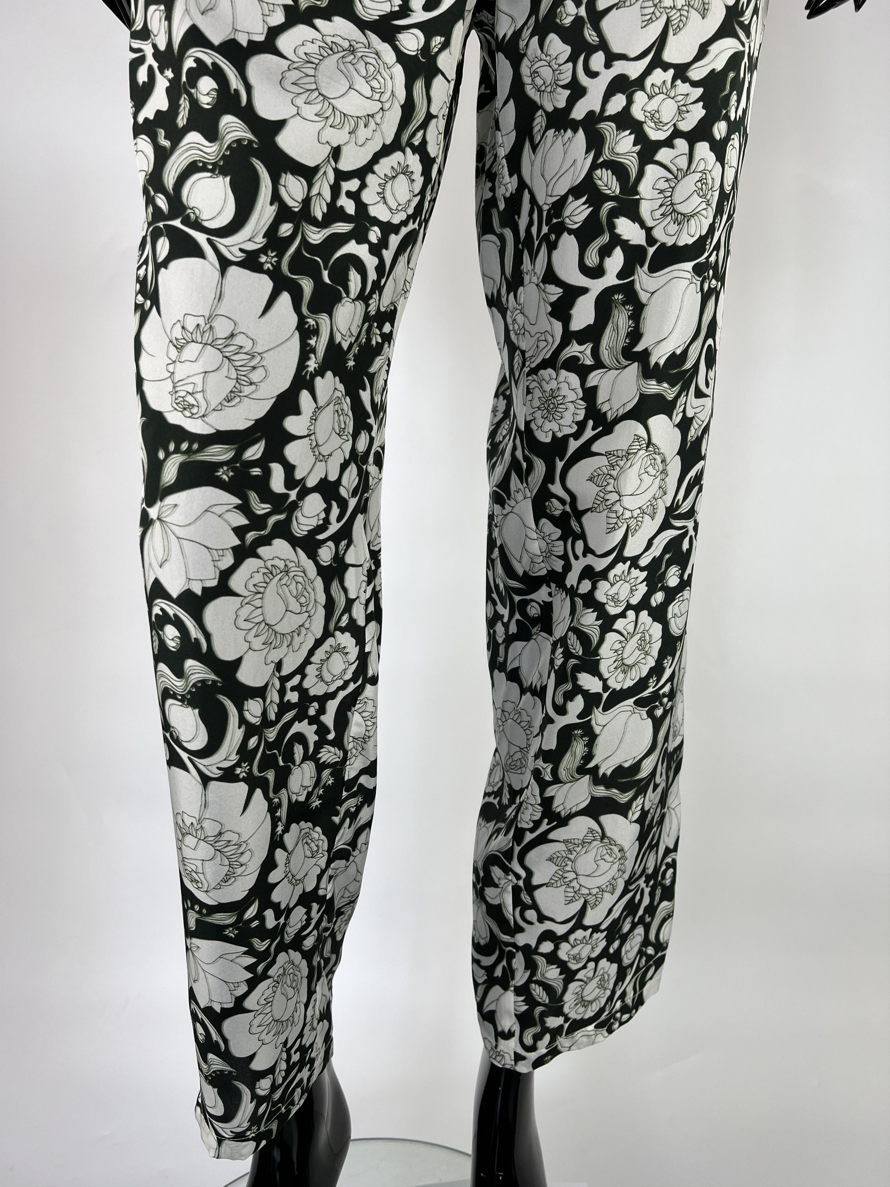 Christian Wijnants × SikSilk Christian Wijnants Antwerp Silk Wide Leg Floral Pants 40 Size 30" / US 8 / IT 44 - 7 Thumbnail