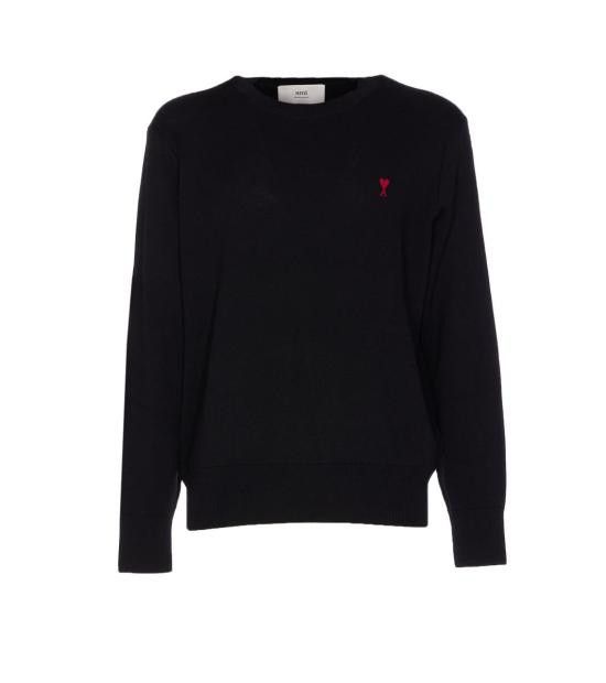 AMI Men Sweater HKS826 001 009 Black