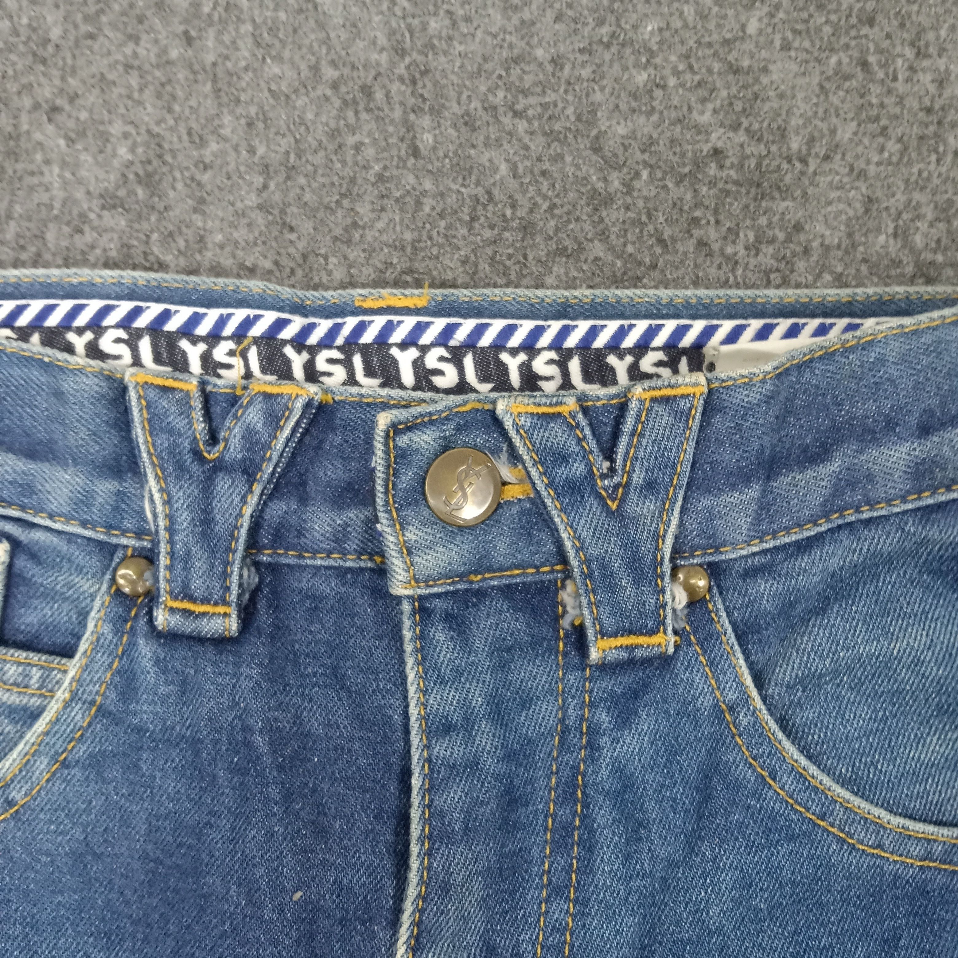 Vintage × Yves Saint Laurent Yves Saint Laurent Italian Brand Denim Jeans C217N7 Size US 26 / EU 42 - 7 Thumbnail