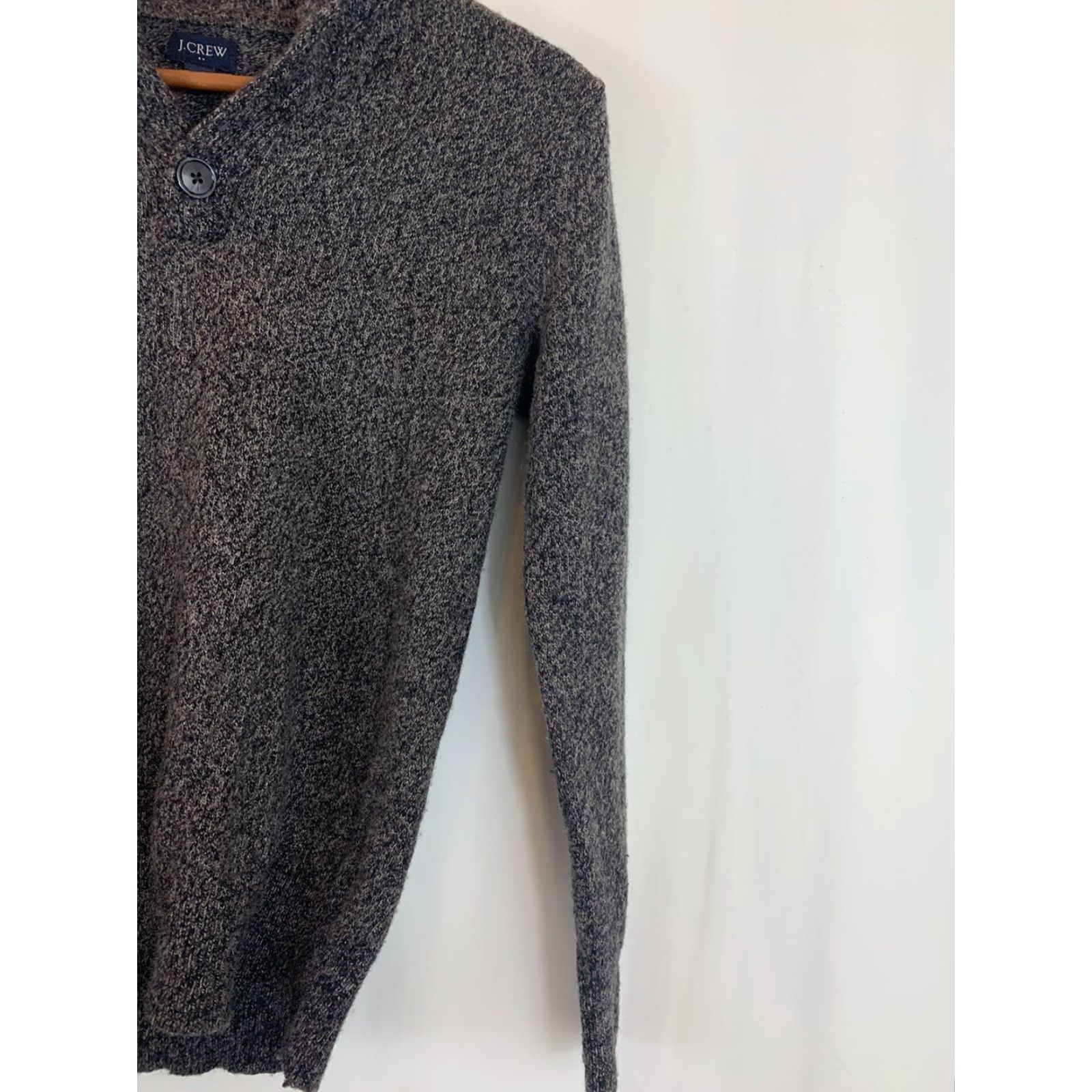 J.Crew J. Crew Womens XS Heather Gray Tight-Knit Cowl Neck Lambswool Sweater Size XS / US 0-2 / IT 36-38 - 4 Thumbnail