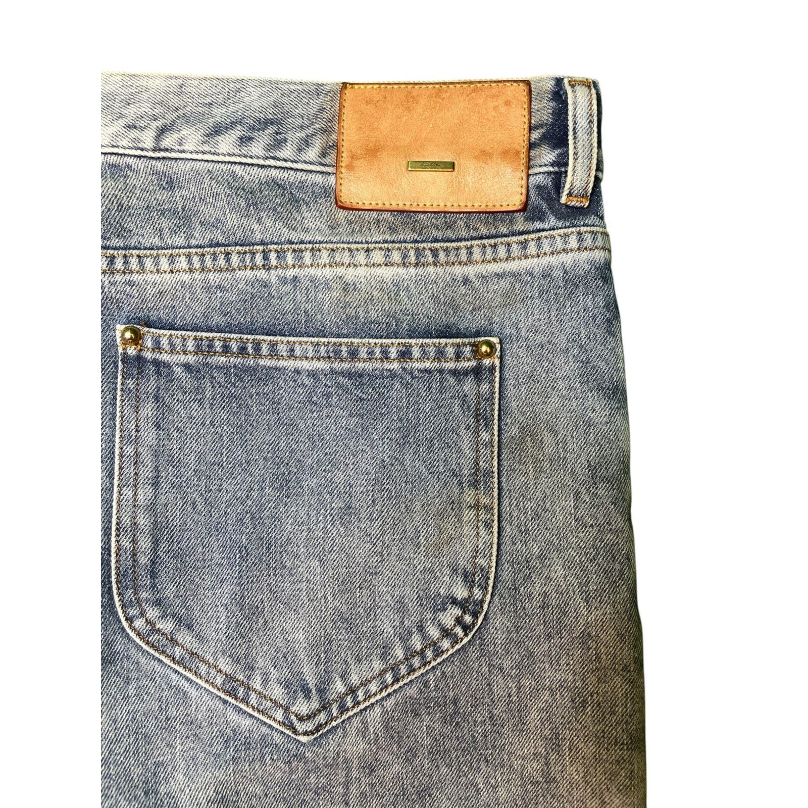 Louis Vuitton LV Plain Denim Light Wash Blue Jeans Size US 36 / EU 52 - 4 Thumbnail