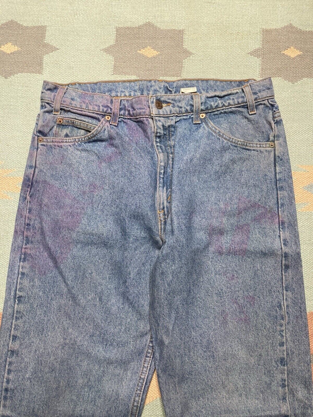 Levi's × Vintage Levi’s 505 jeans orange tab straight leg regular fit 35x33 Size US 35 - 9 Thumbnail
