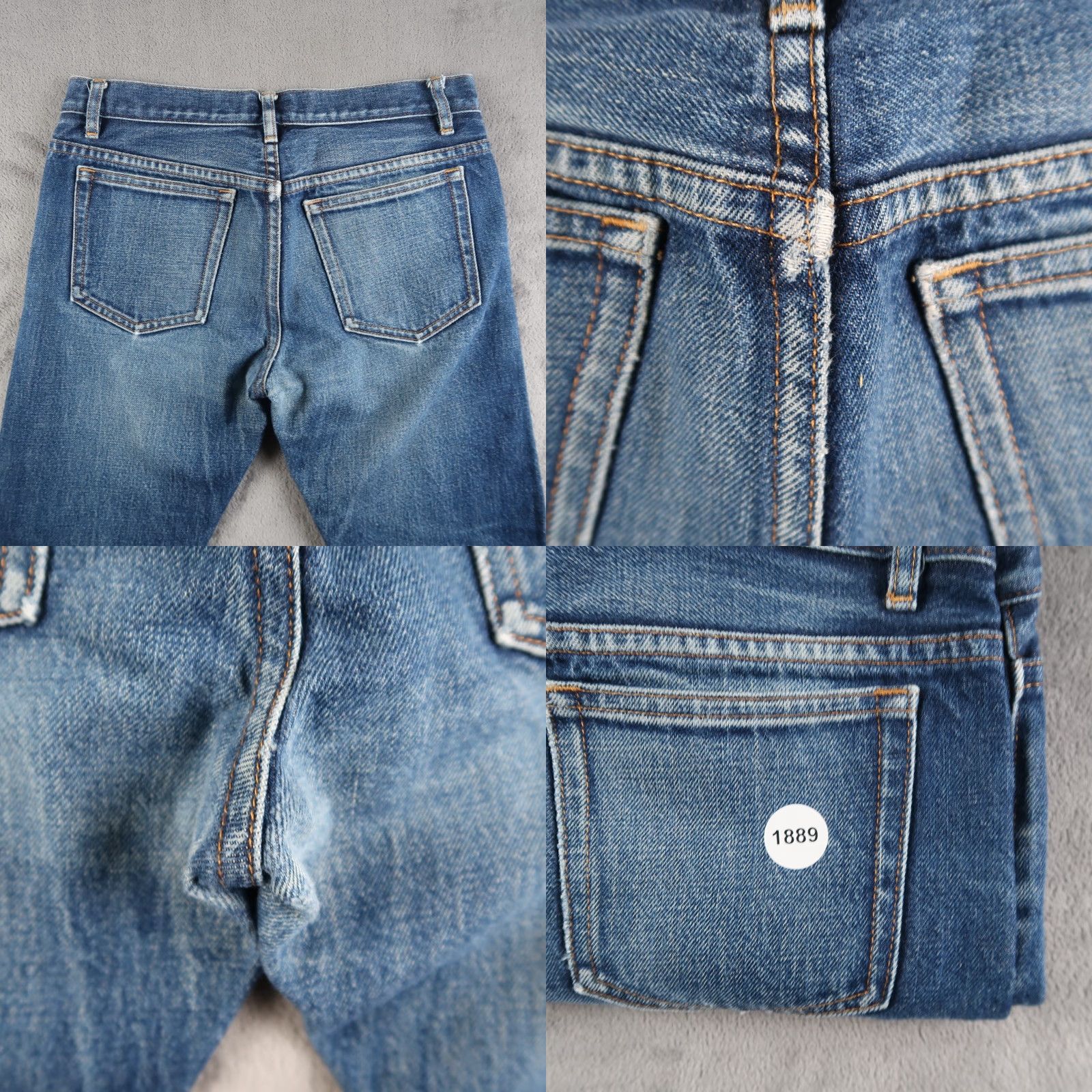A.P.C. A.P.C. Jeans Mens Slim Regular 28 Blue 5-Pocket Denim Button Fly Petit Standard Whiskers Honeycomb Distressed Vintage? Size US 28 / EU 44 - 11 Thumbnail