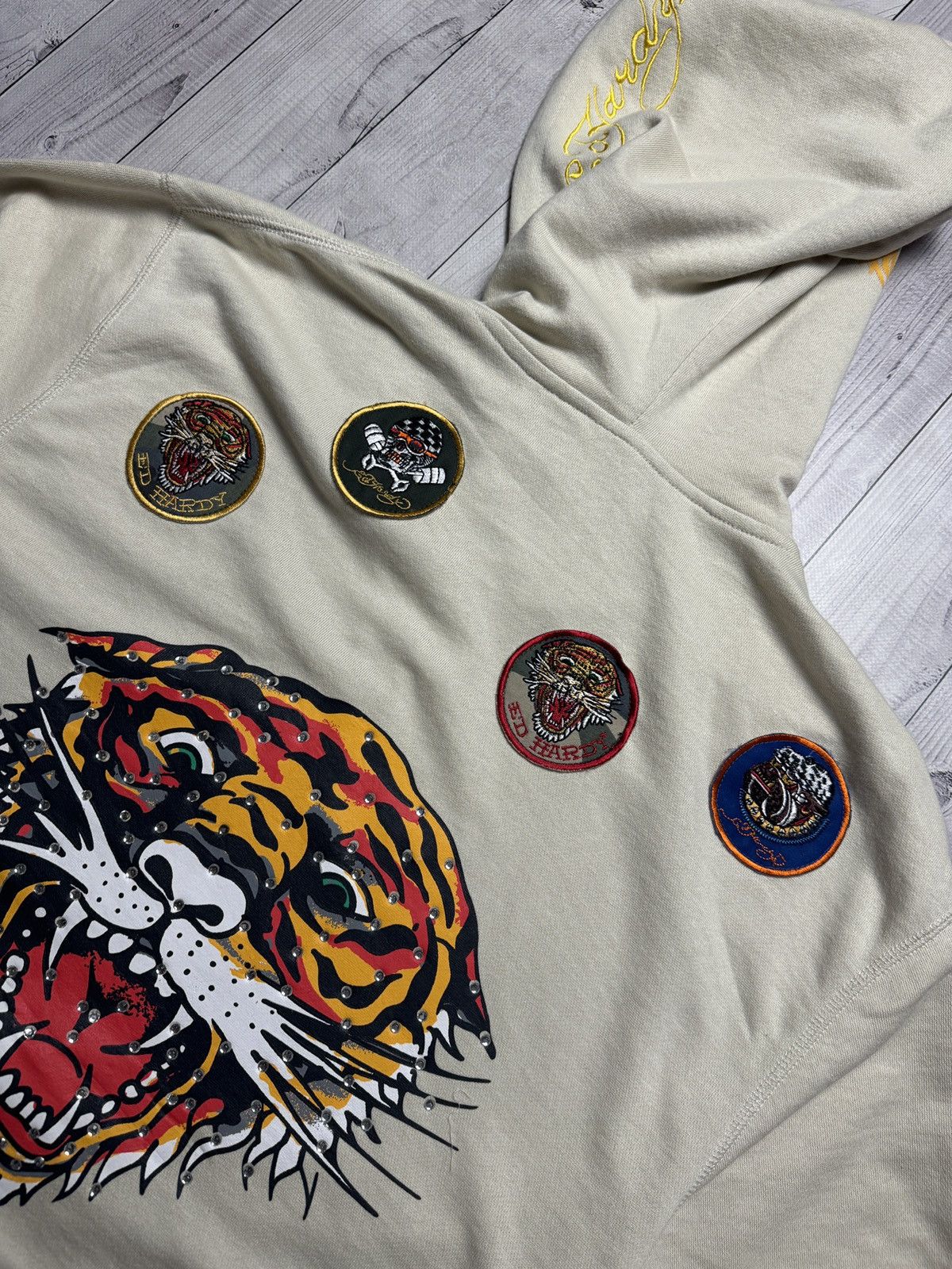 Ed Hardy Ed Hardy by Christian Audigier zip hoodie big logo tiger 2XL Size US XXL / EU 58 / 5 - 4 Thumbnail