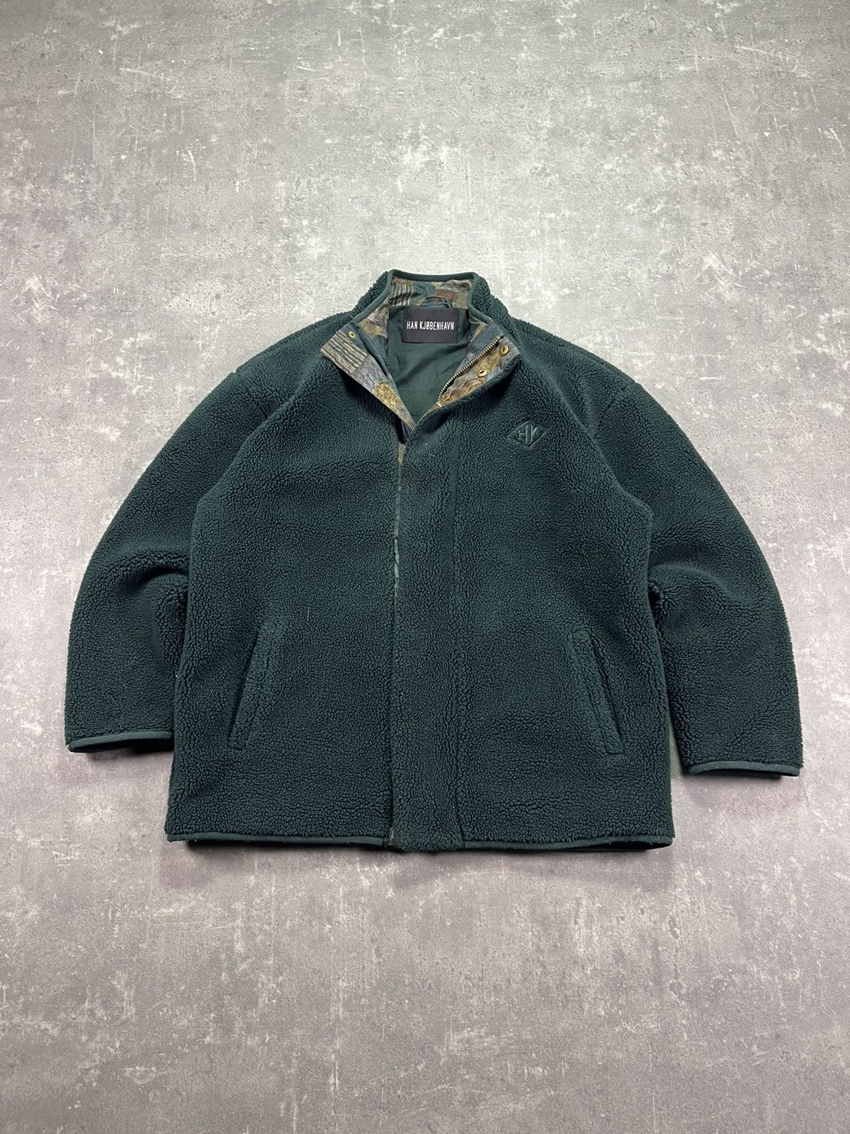 Han Kjobenhavn Han Kjobenhavn Social Resort Big Logo Baggy Fleece Jacket M Size US M / EU 48-50 / 2 - 1 Thumbnail