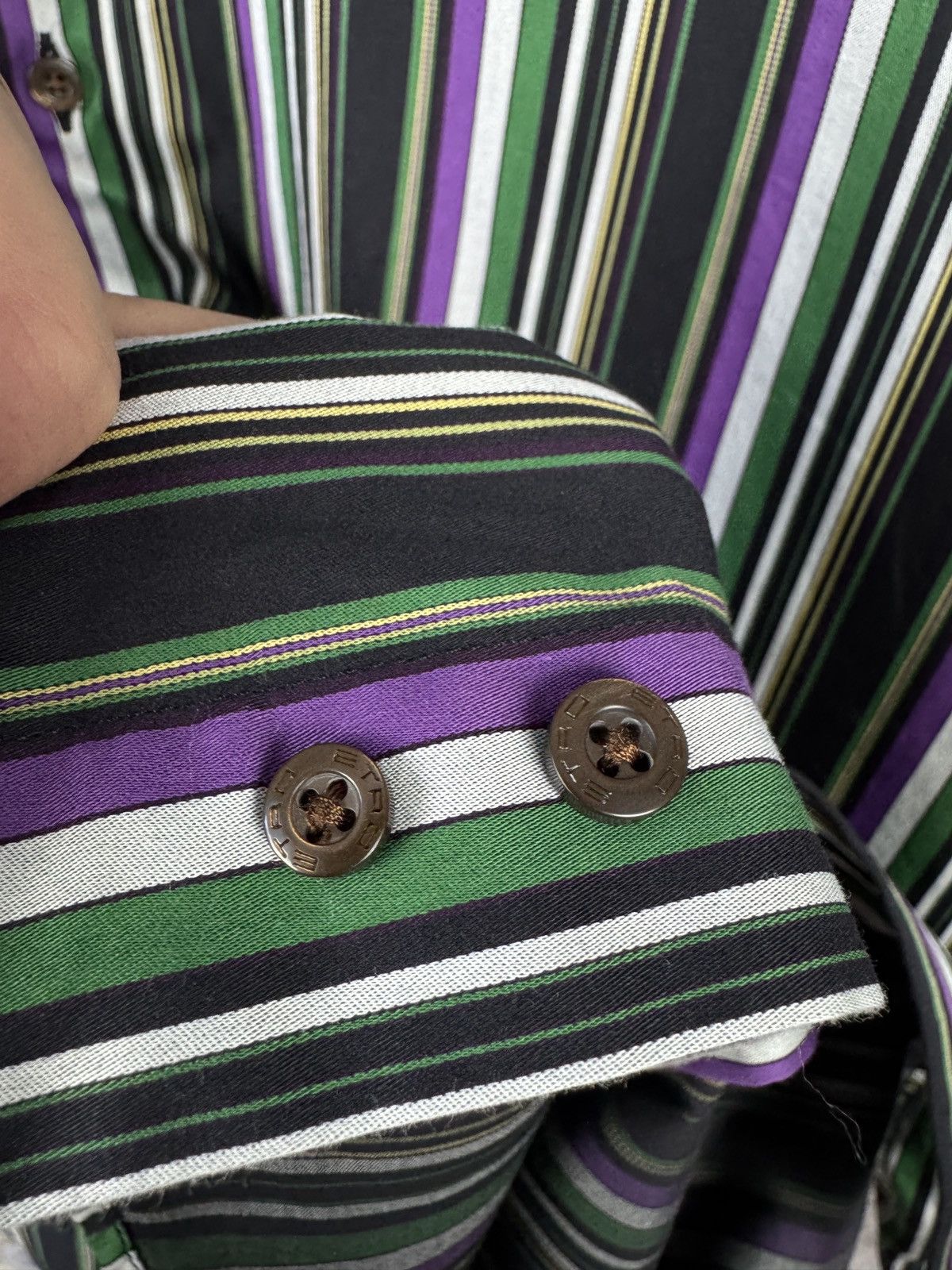 Etro Men’s Etro Milano Striped Shirt Button Up Long Sleeve Size38 Size US M / EU 48-50 / 2 - 7 Thumbnail