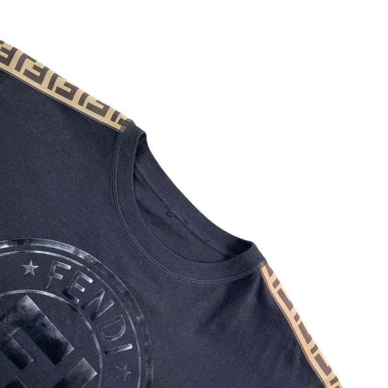 Fendi Fendi size 38 Round double f pattern side logo short slee Size US XXS / EU 40 - 3 Thumbnail