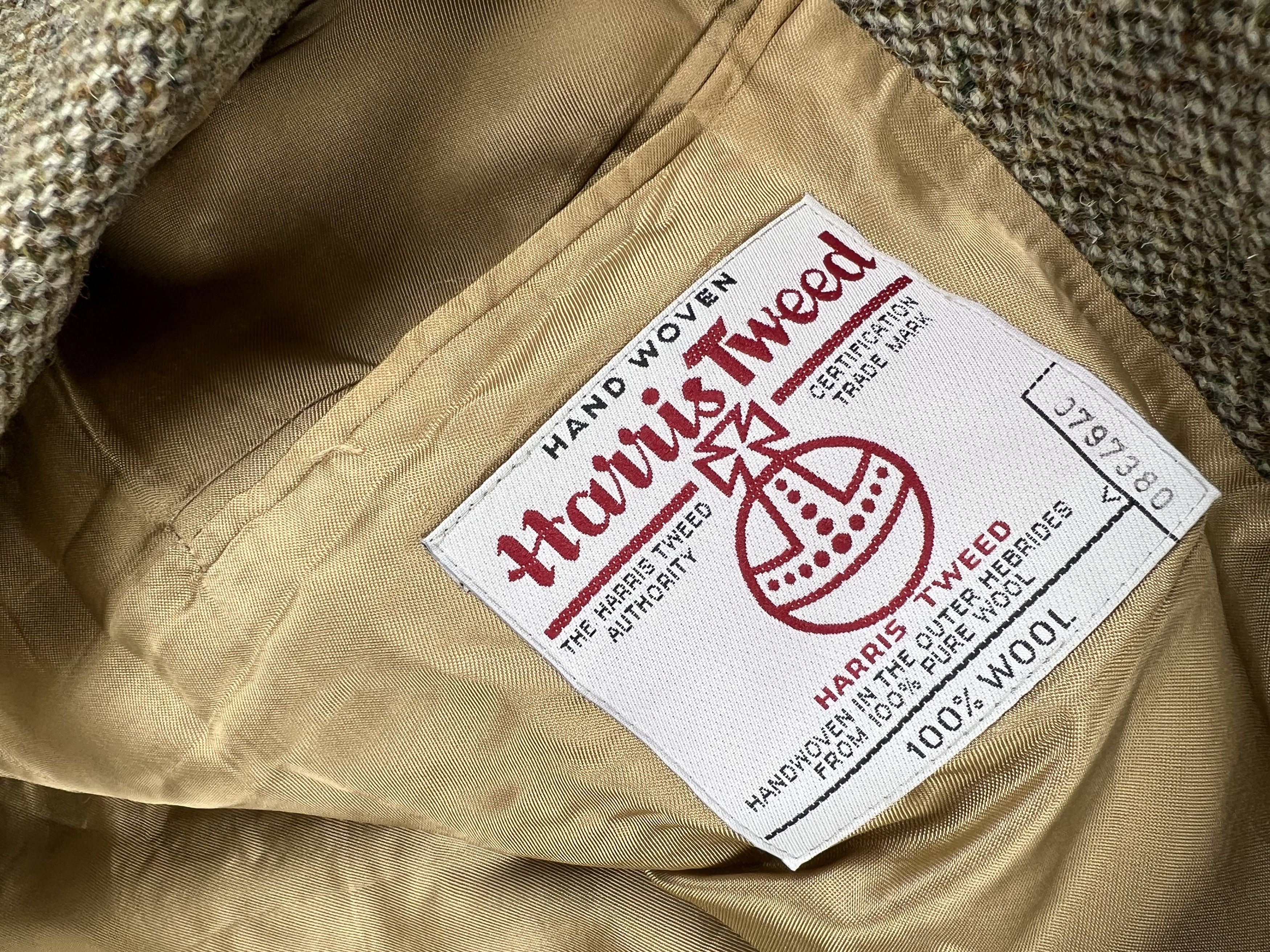 Harris Tweed × Vintage Vintage Harris Tweed Wool Blazer L Size 44R - 4 Thumbnail