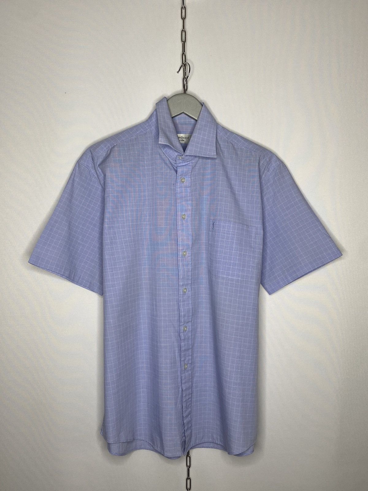 Yves Saint Laurent 🔥Vintage Yves Saint Laurent Luxury Shirt Short Sleeve Tee🔥 Size US L / EU 52-54 / 3 - 1 Thumbnail