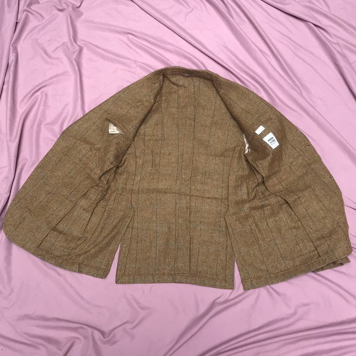 Other PURE WOOL TWEED UNLINED UNCANVASSED UNPADDED SHOULDER BLAZER Size 44R - 8 Thumbnail