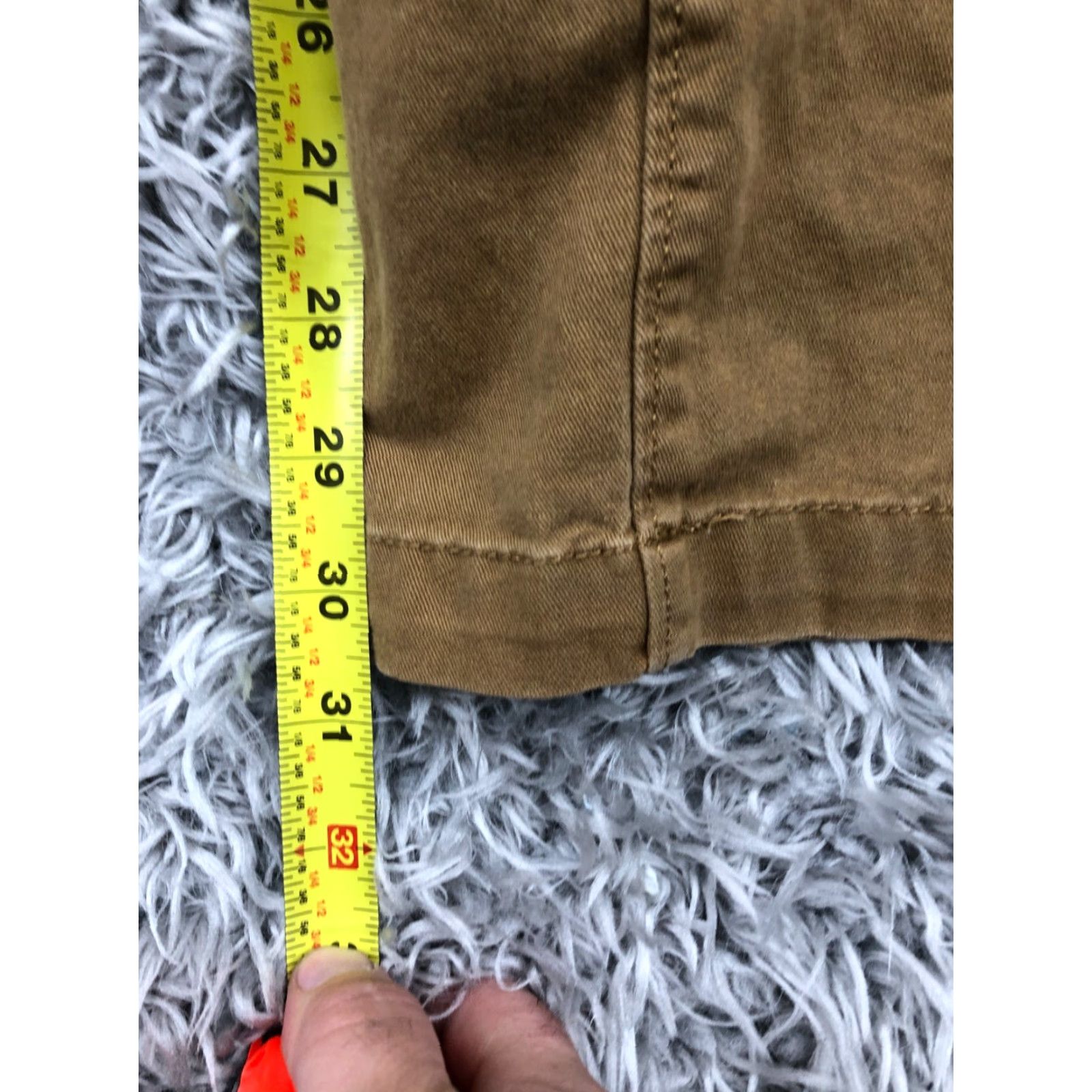 Denizen Denizen Urban Pipeline Chino Pants Slim Straight 34x32 Beige Cargo Pocket Logo Men Regular 34 Inseam Pants Size US 34 / EU 50 - 3 Thumbnail