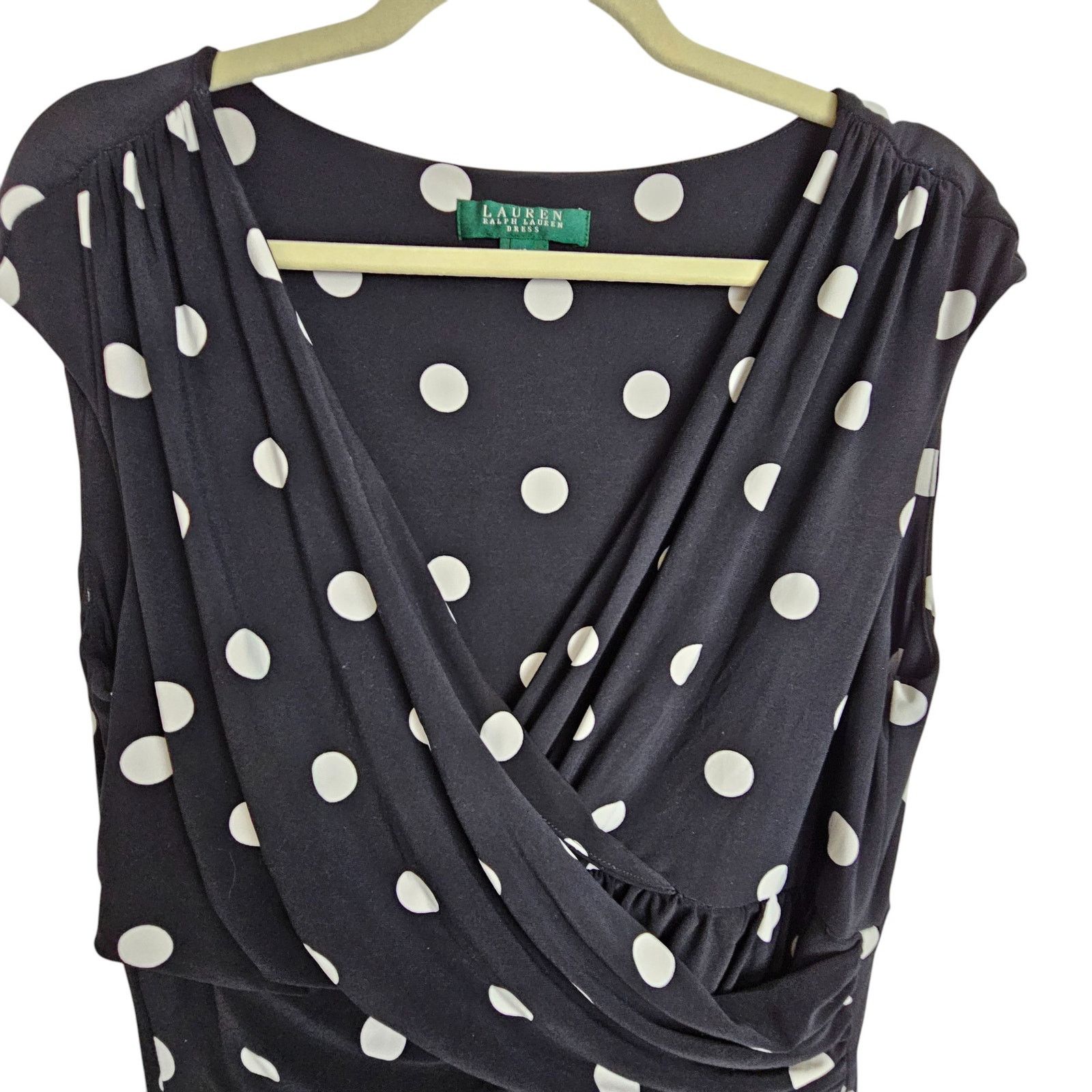 Lauren Ralph Lauren Lauren Ralph Lauren Womens Sheath Dress Classic Polka Dot 16 Size XXL / US 16-18 / IT 52-54 - 2 Thumbnail