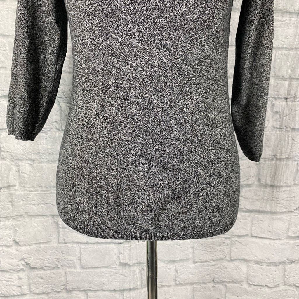 Express Express women M scoopneck 3/4 sleeve lightweight grey sweate Size M / US 6-8 / IT 42-44 - 2 Thumbnail