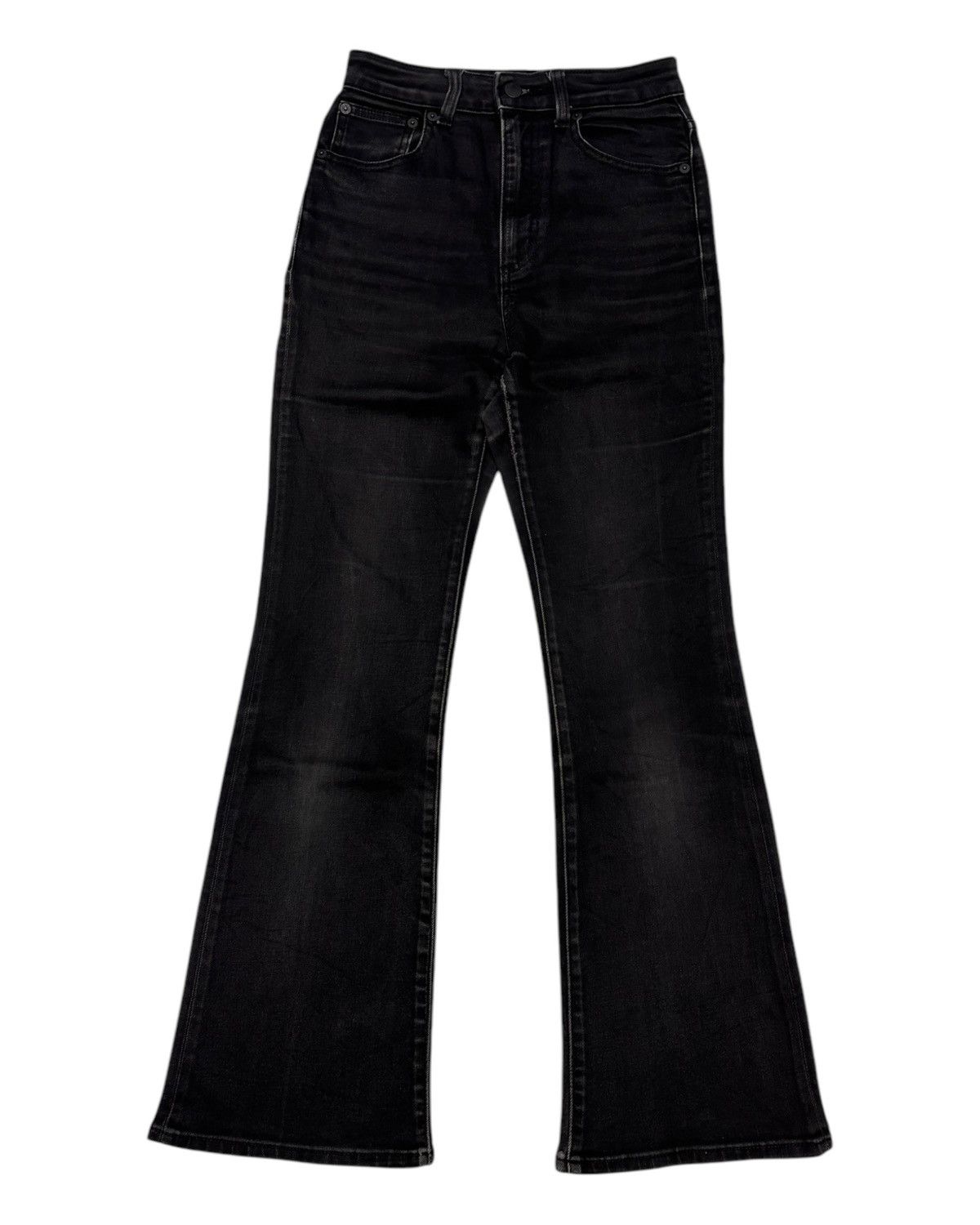 GU 🔥Vintage GU Black Flared Bootcut Denim Jeans Size 25" / US 0 / IT 36 - 7 Thumbnail