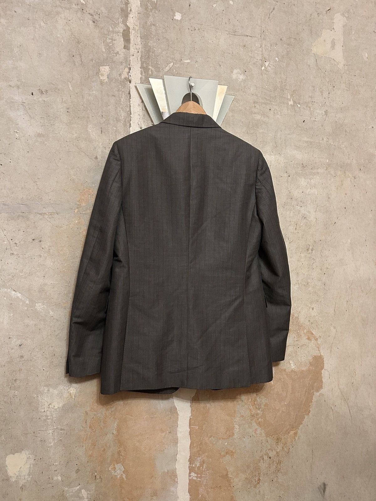 Miu Miu Early 2000’s Wool & Mohair Striped Blazer Size US M / EU 48-50 / 2 - 2 Thumbnail