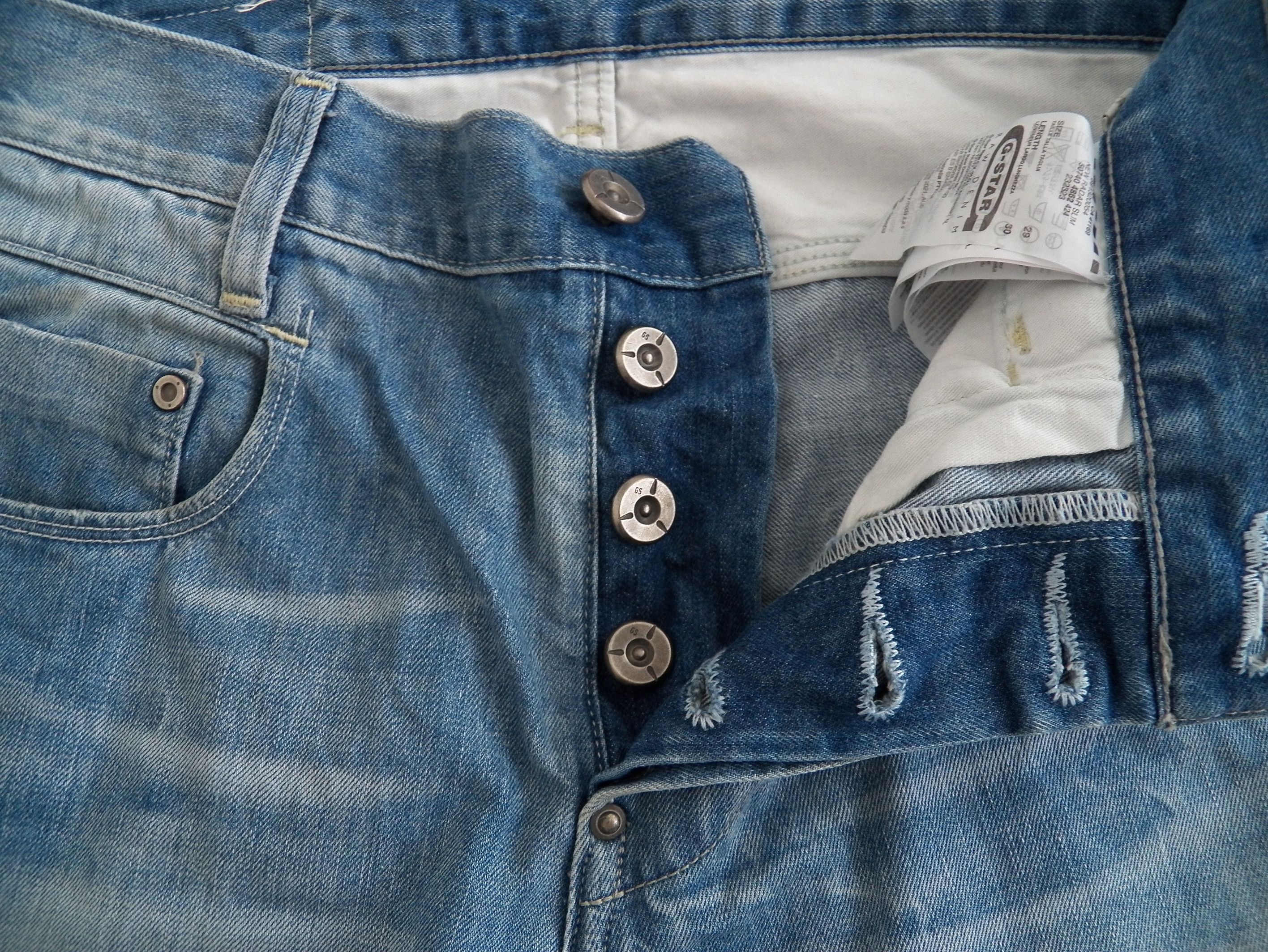 G-Star G-Star RAW New Radar Slim Mens Jeans W29 L30 Light Aged Size US 29 - 4 Thumbnail