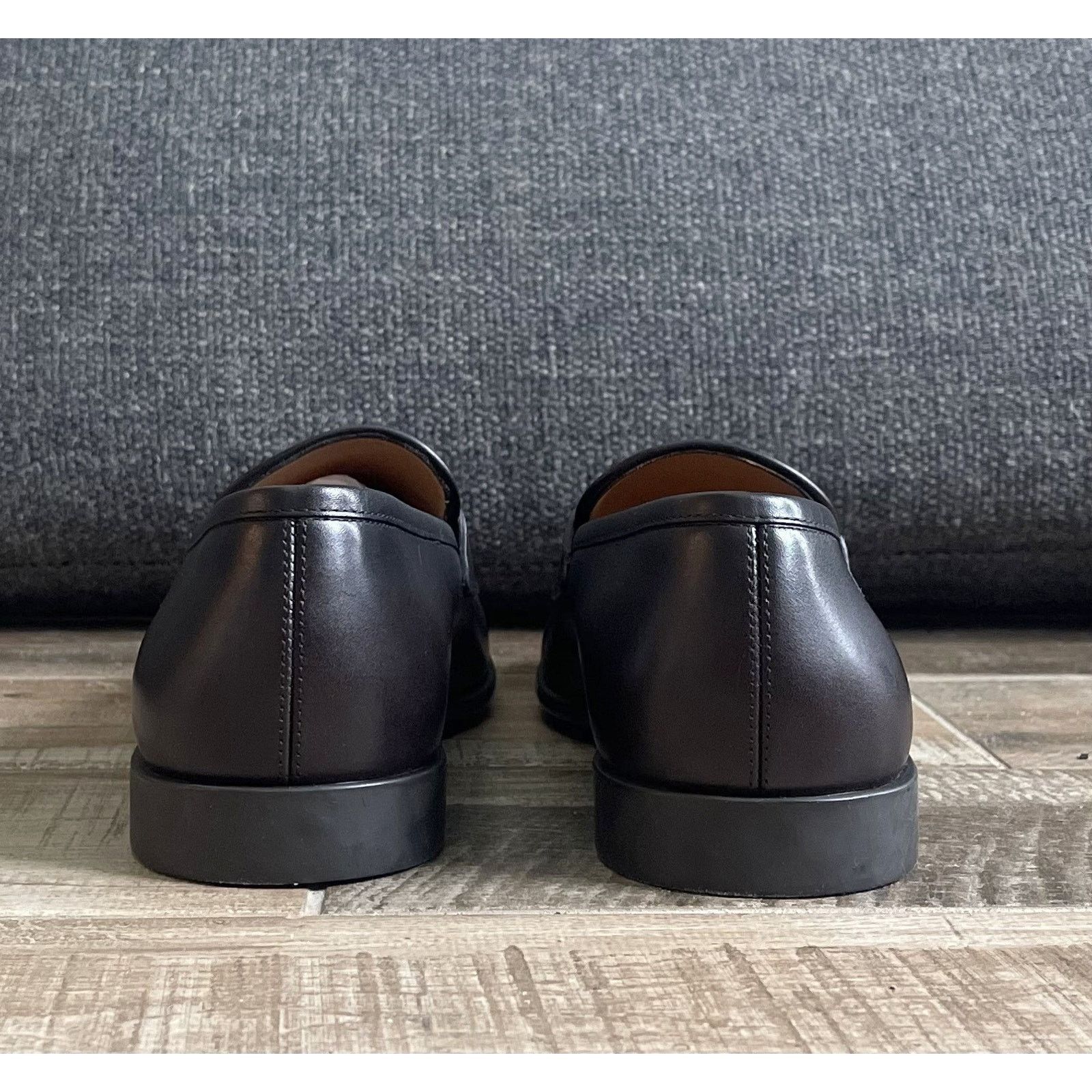 Salvatore Ferragamo $1,195 NIB FERRAGAMO Leather Loafer Slip On Dress Shoes 11 E Size US 11 / EU 44 - 6 Thumbnail