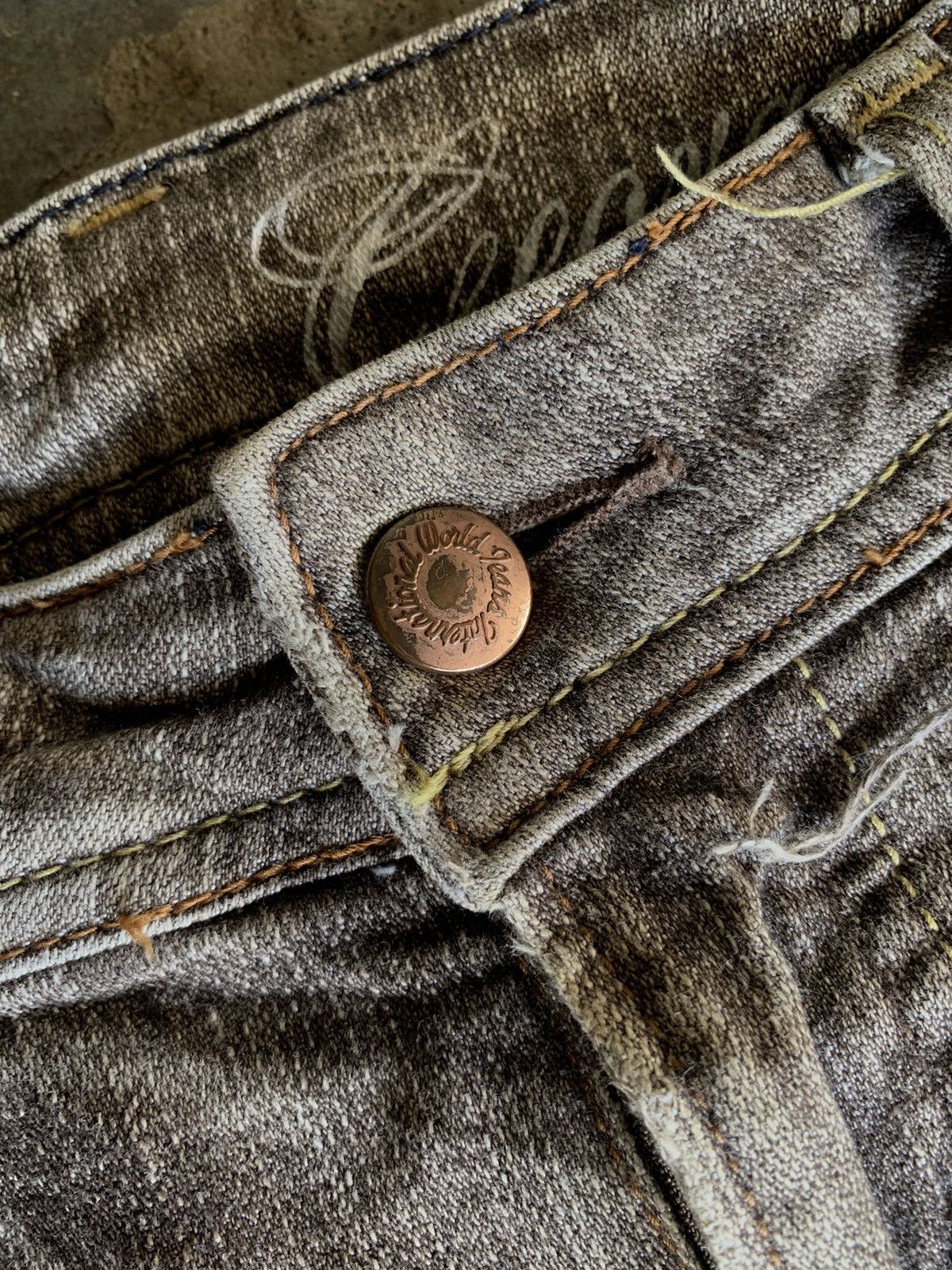 Japanese Brand BOOT CUT GEORGIA LOVE IFSIXWASNINE DENIM PANTS Size US 28 / EU 44 - 6 Thumbnail