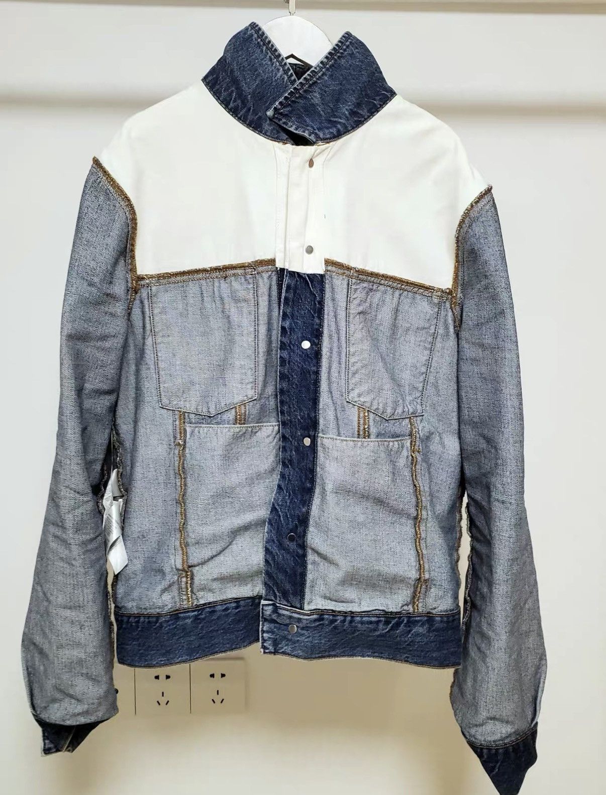 Raf Simons Raf Simons x Calvin Klein Color-block Denim Jacket J37 Size US M / EU 48-50 / 2 - 3 Thumbnail